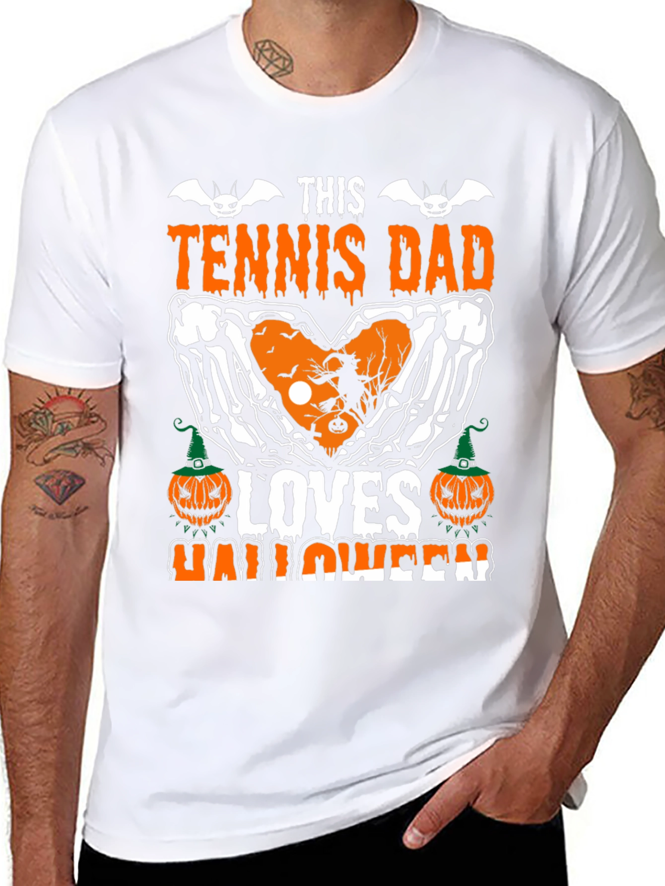Tennis Dad Halloween Graphic Tee