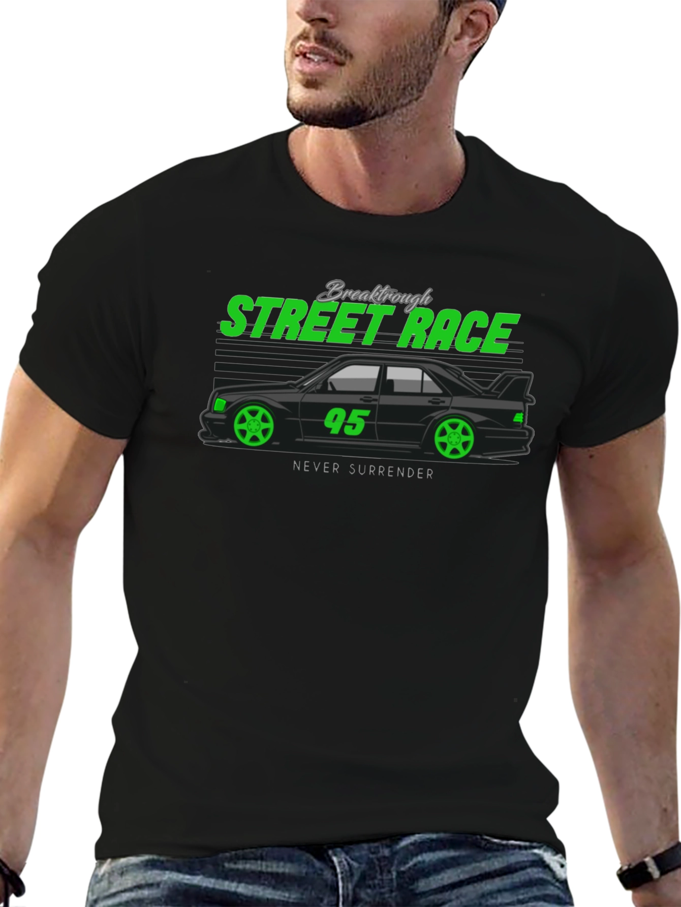 Street Race Graphic Tee - Never Surrender
