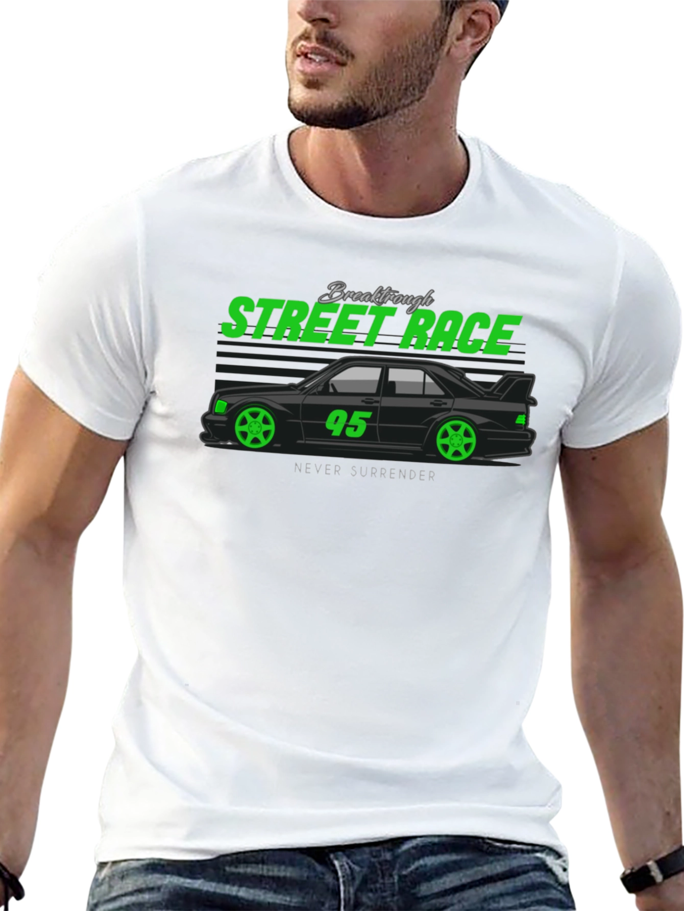 Street Race Graphic Tee - Never Surrender