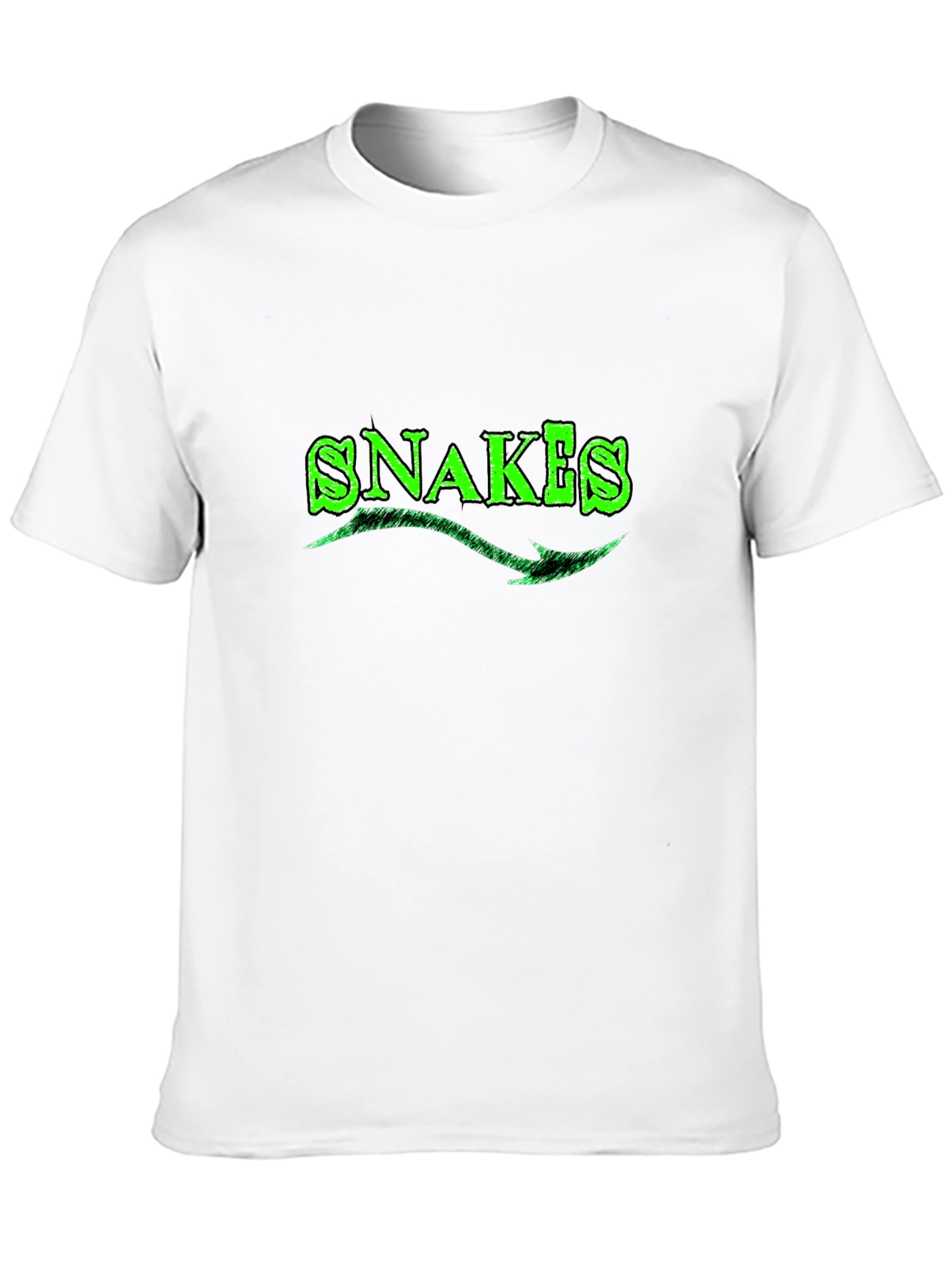 Snakes Green Graphic T-Shirt - Cool Design