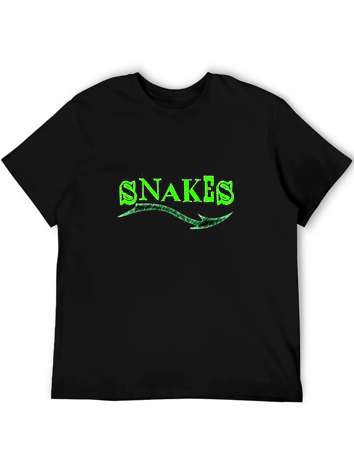 Snakes Green Graphic T-Shirt - Cool Design