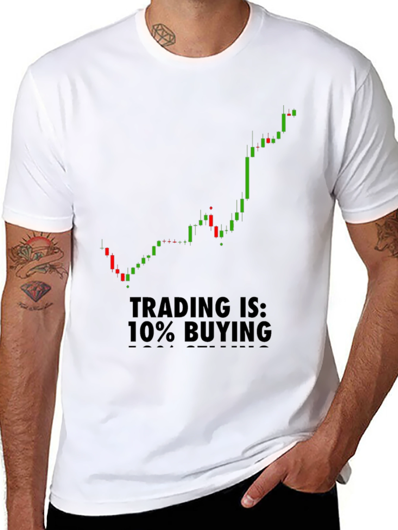 Trading is 10% Buying T-Shirt - Black