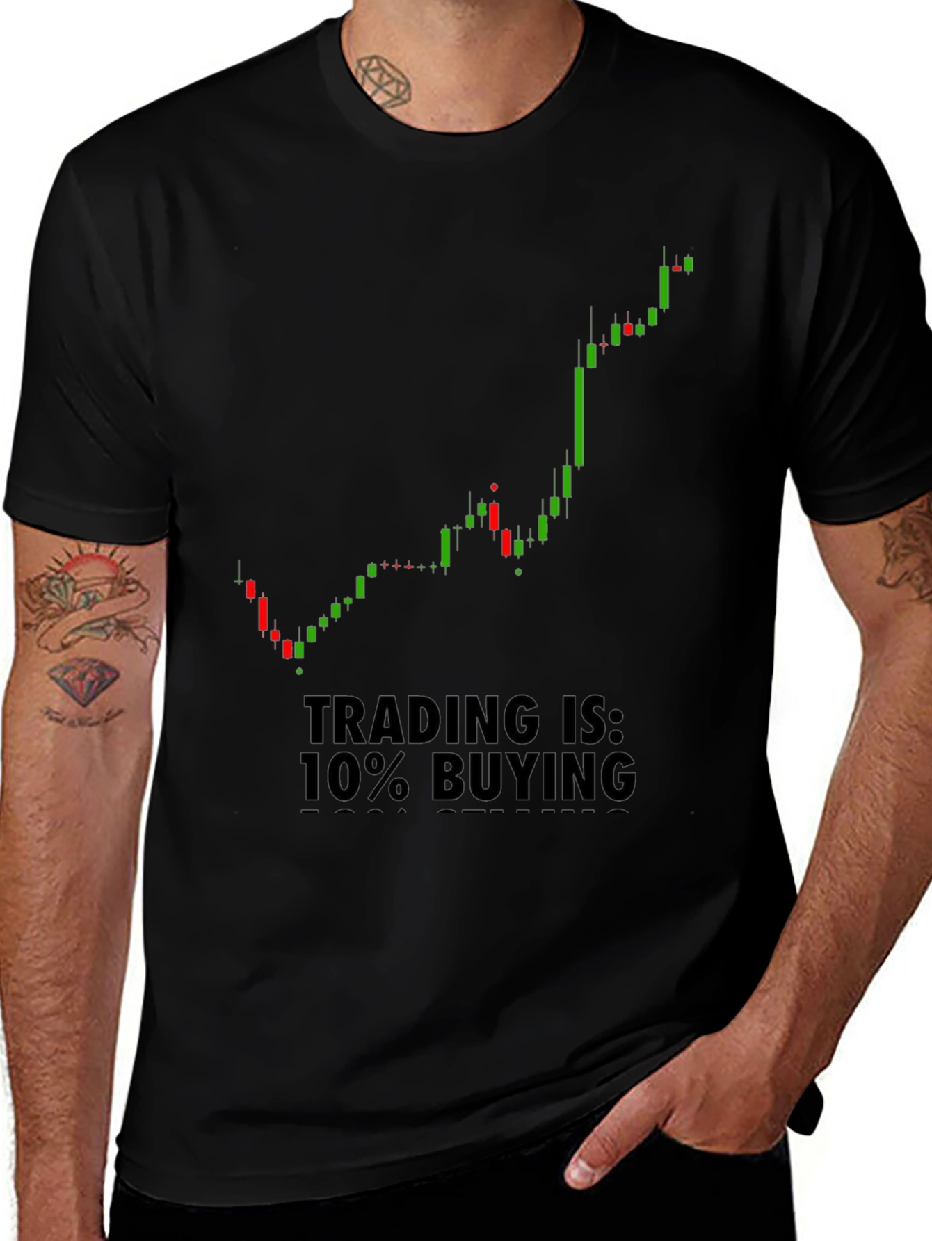 Trading is 10% Buying T-Shirt - Black