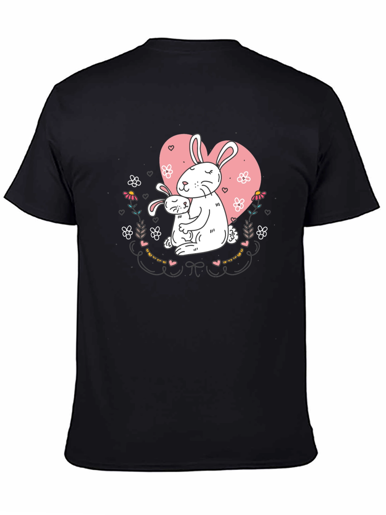 Bunny Love T-Shirt - Heart Graphic Tee