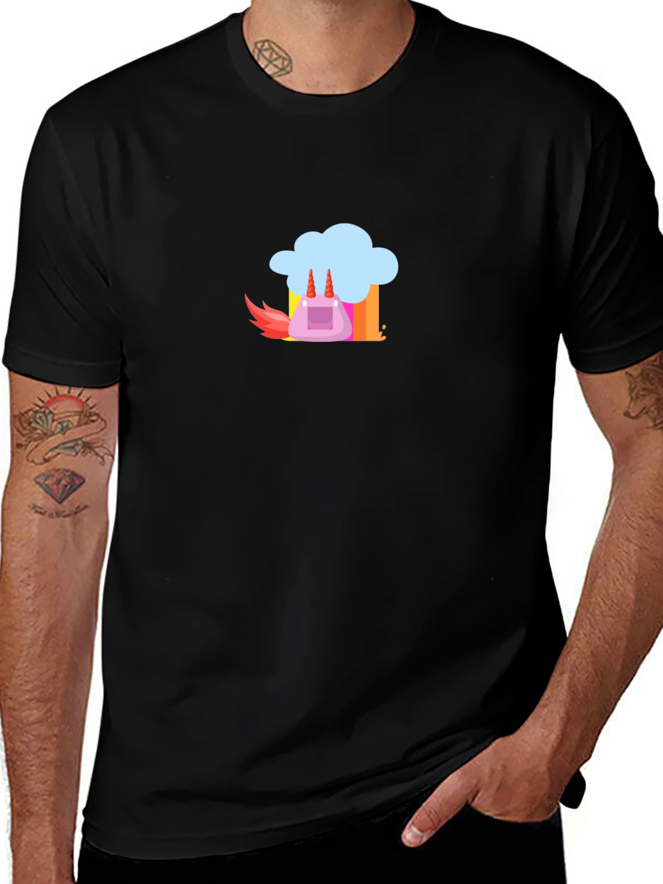 Fun Cartoon Graphic T-Shirt