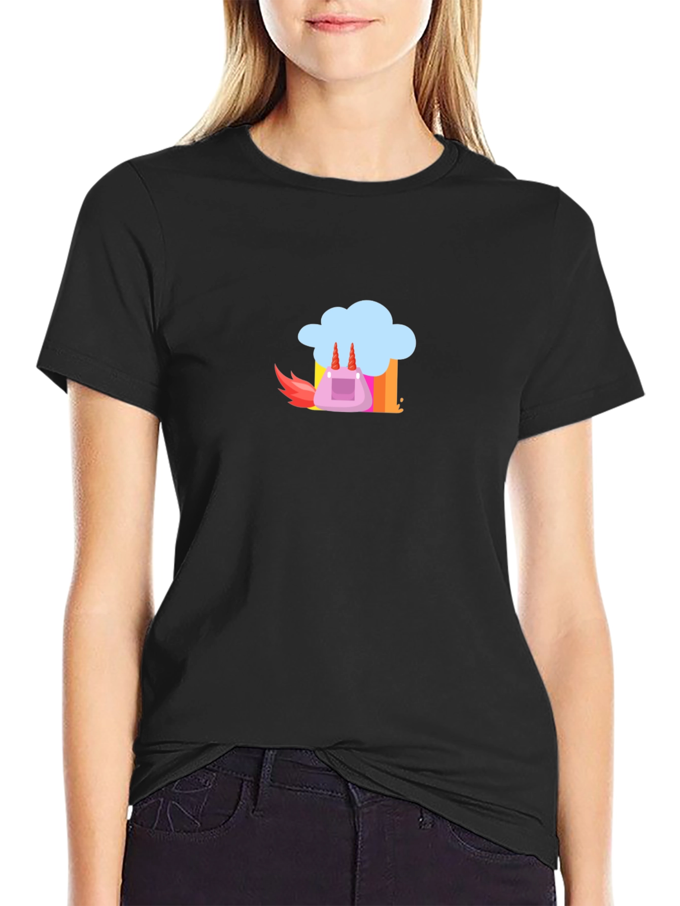 Fun Cartoon Graphic T-Shirt