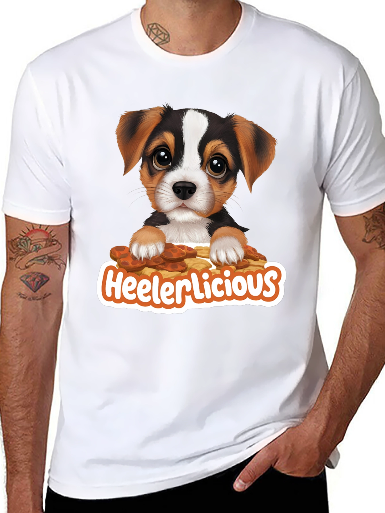 Heelerlicious Puppy T-Shirt - Cute Dog Tee