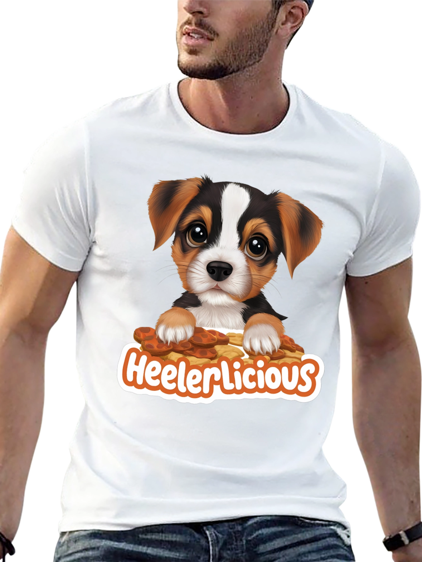 Heelerlicious Puppy T-Shirt - Cute Dog Tee