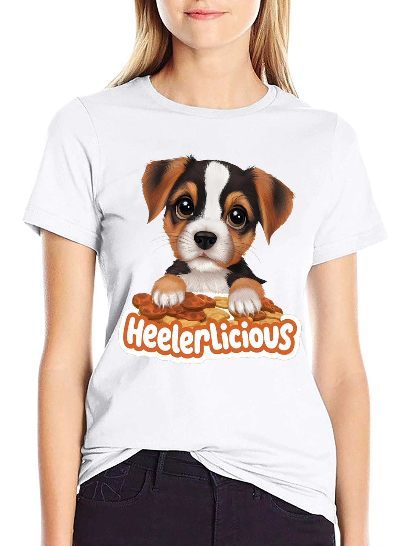 Heelerlicious Puppy T-Shirt - Cute Dog Tee