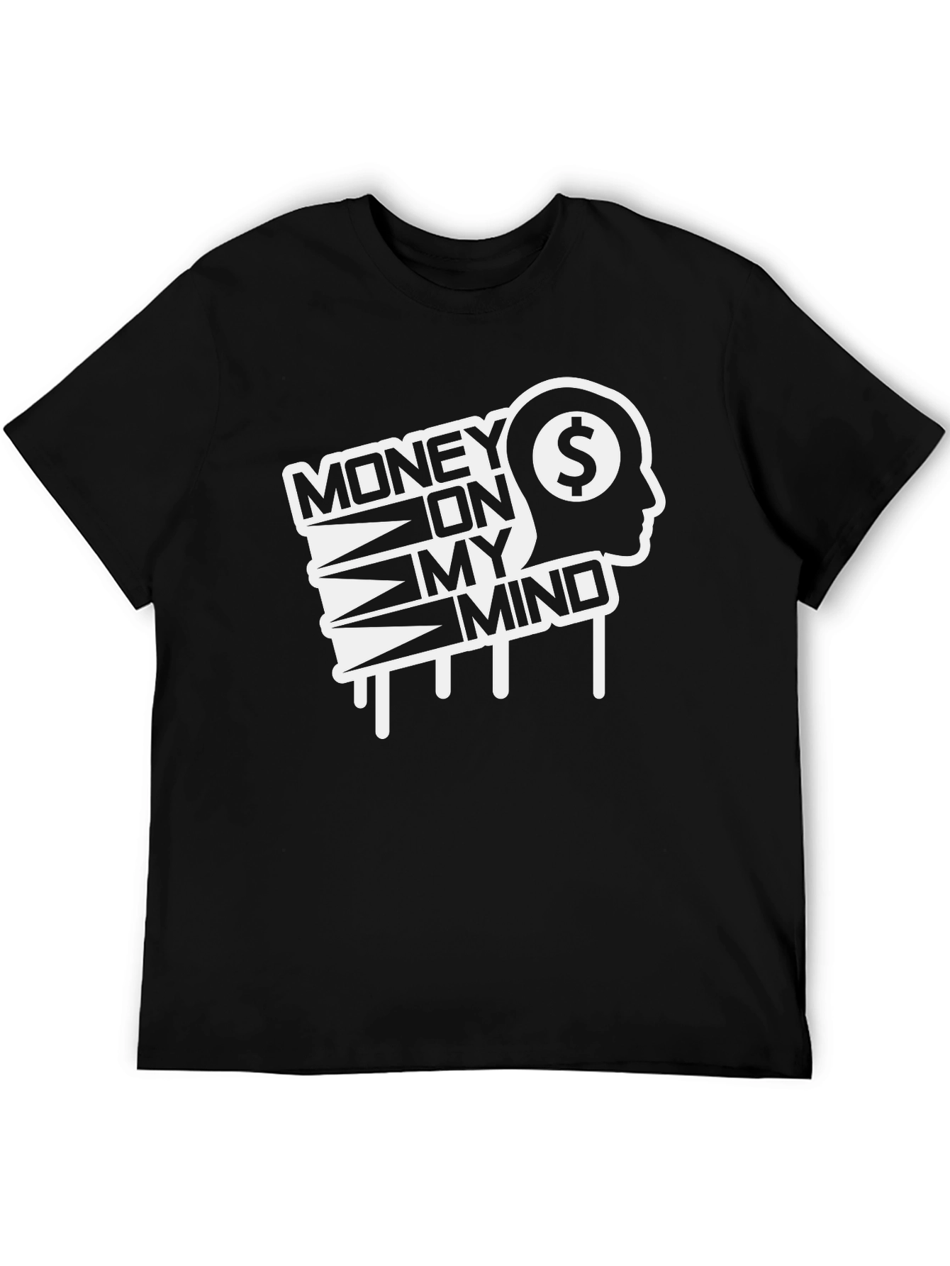Money On My Mind Graphic Tee - Black