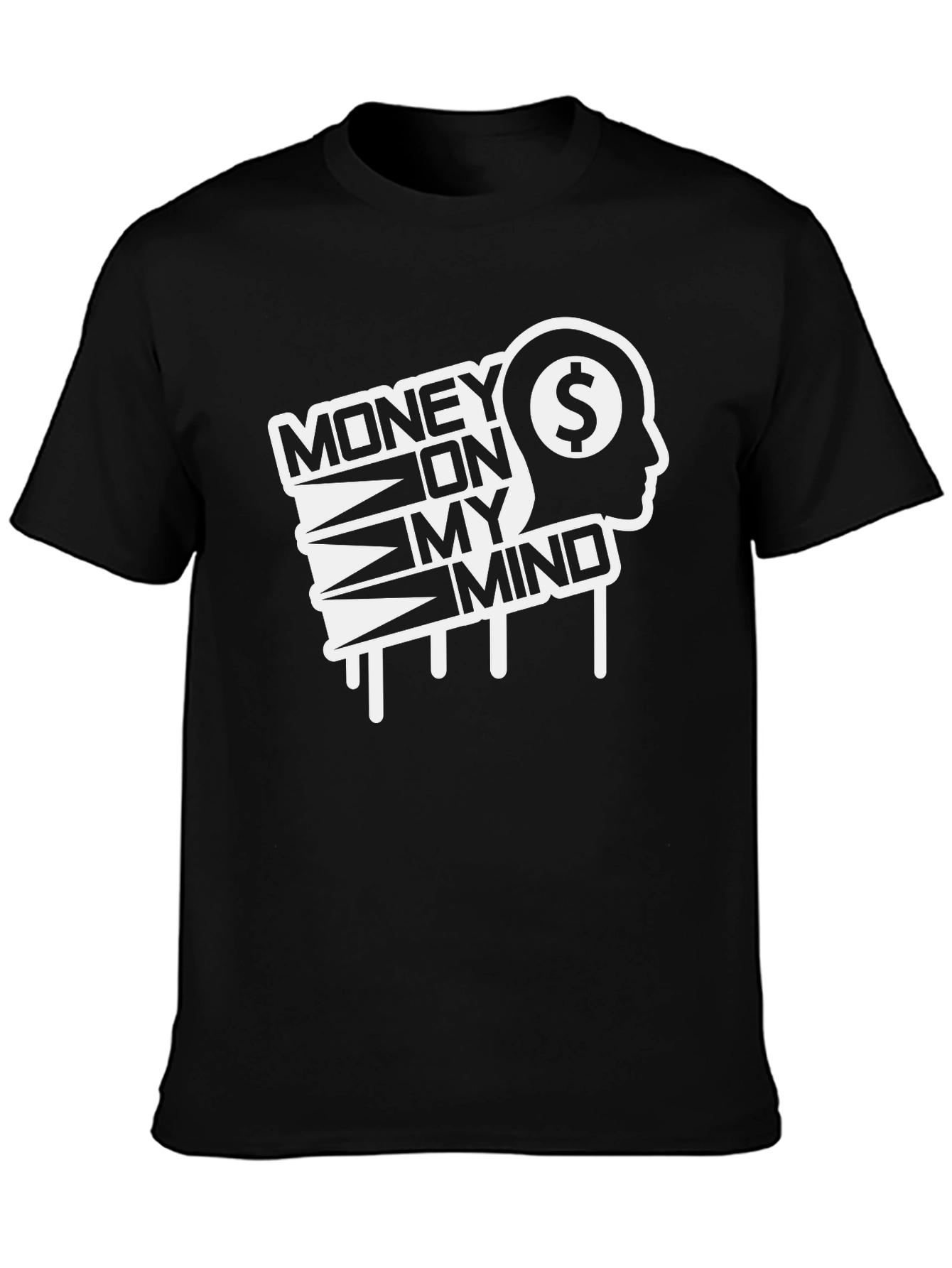 Money On My Mind Graphic Tee - Black
