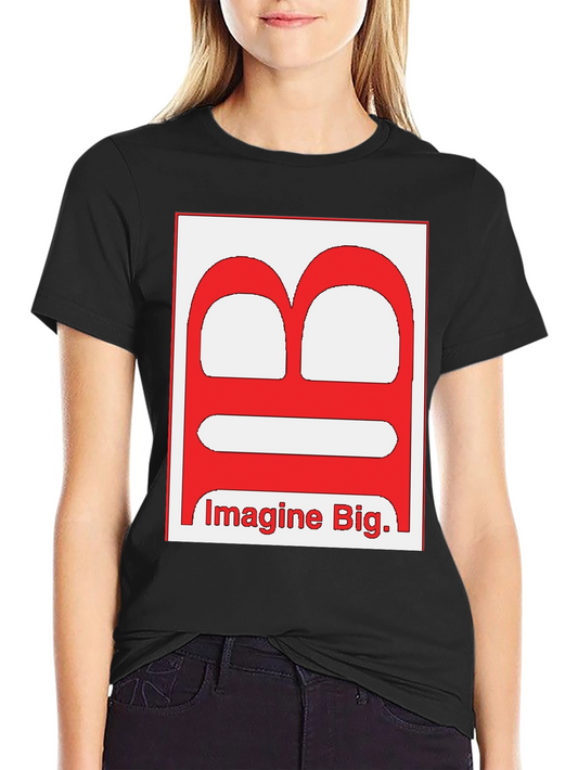 Imagine Big Letter Graphic Black T-Shirt