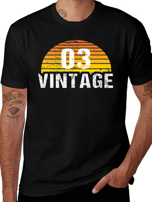 Vintage 03 Graphic Tee - Black Unisex T-Shirt