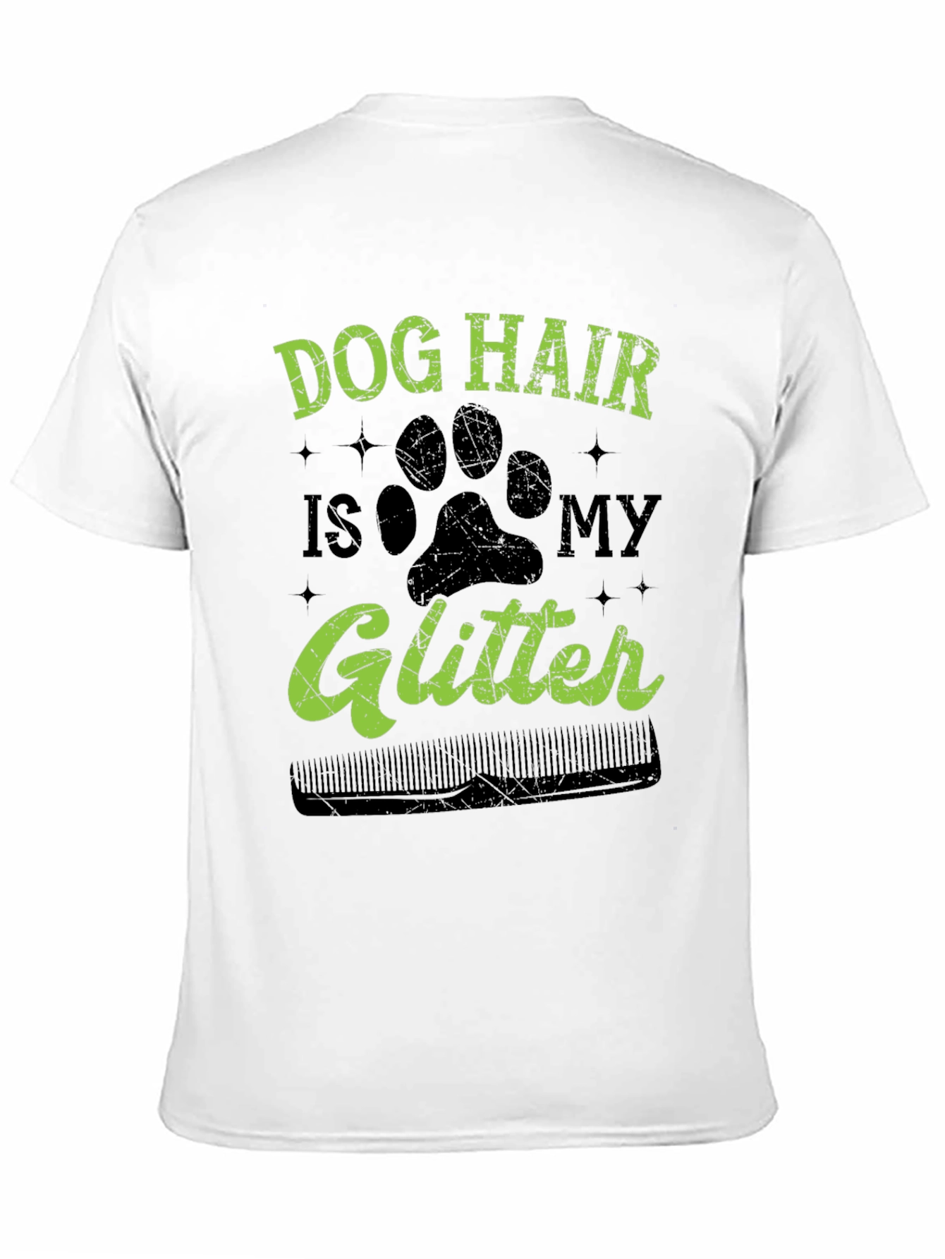Dog Hair is My Glitter T-Shirt - Black