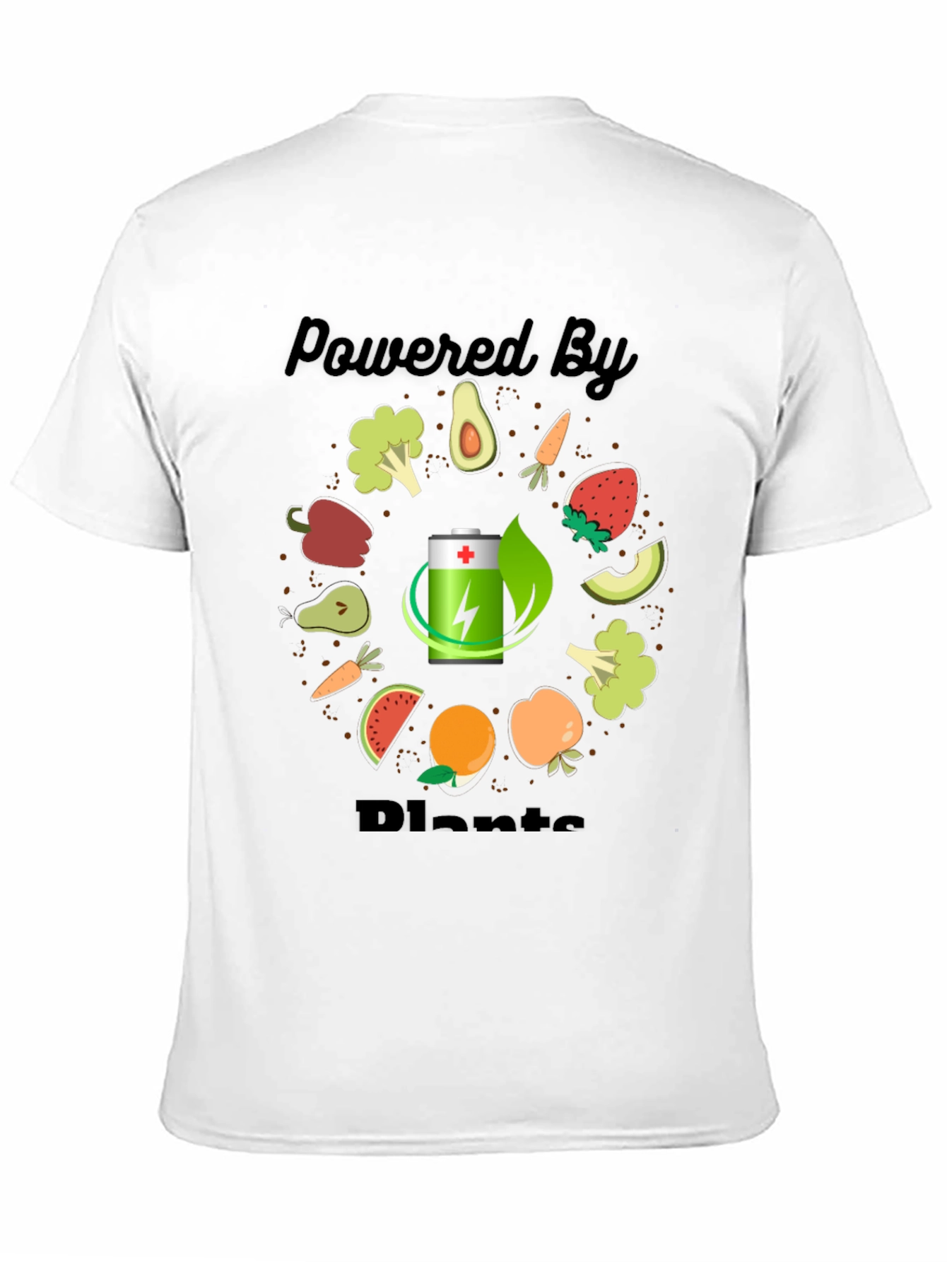 Powered by Plants Vegan Graphic Tee