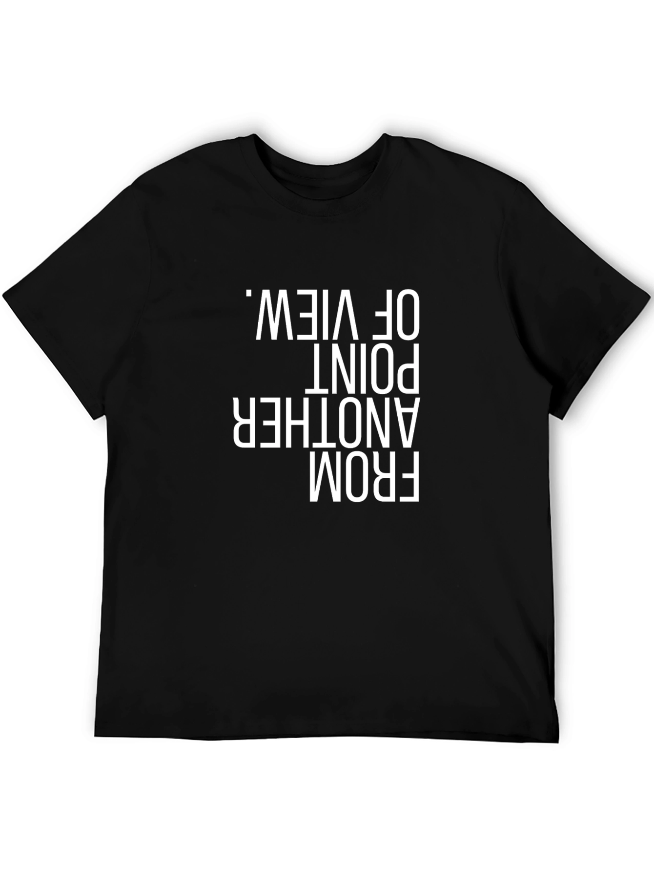 Black T-Shirt with Text - Another Point of View