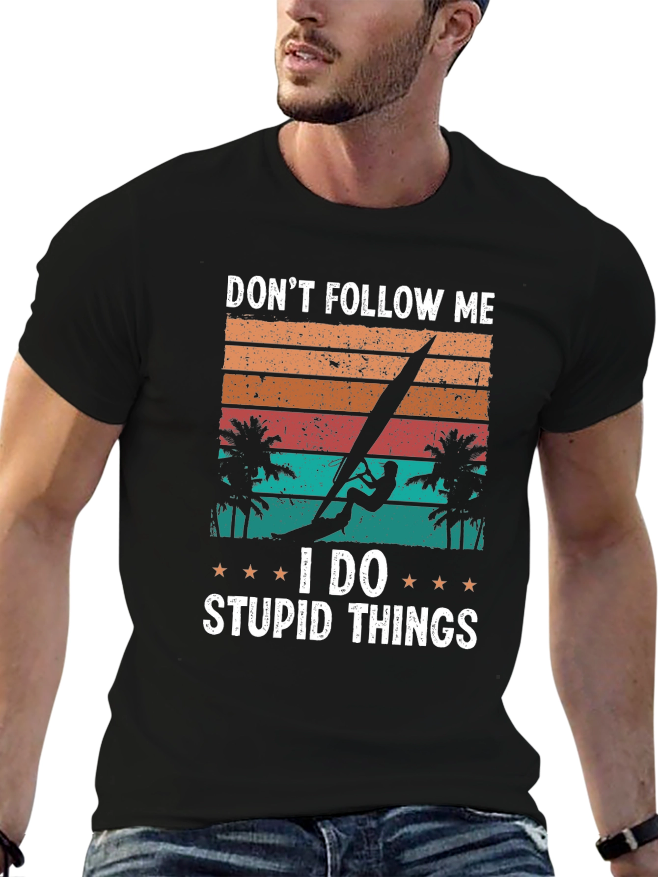 Dont Follow Me Windsurfer Graphic T-Shirt