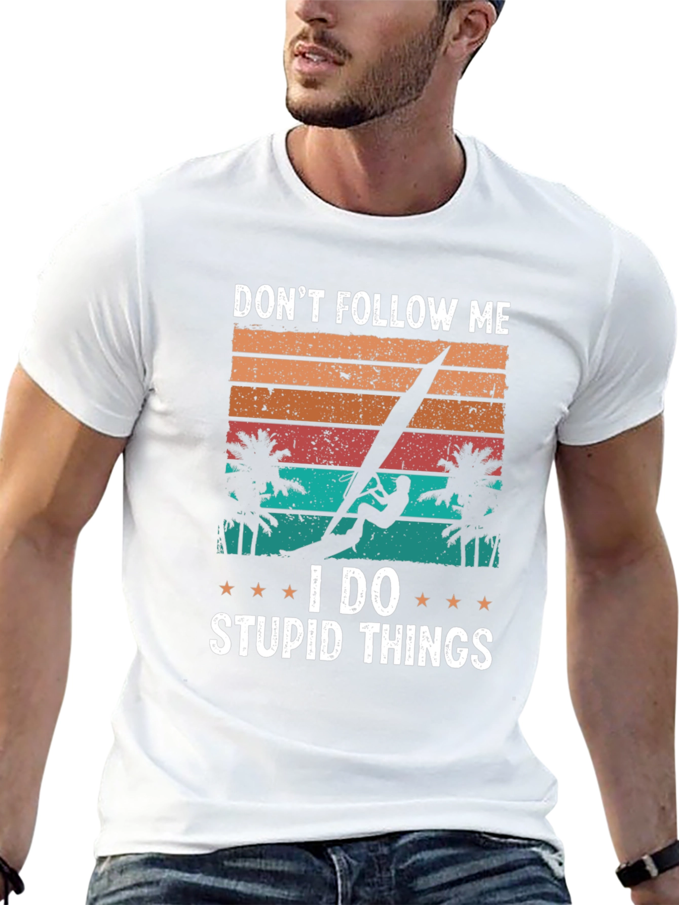 Dont Follow Me Windsurfer Graphic T-Shirt