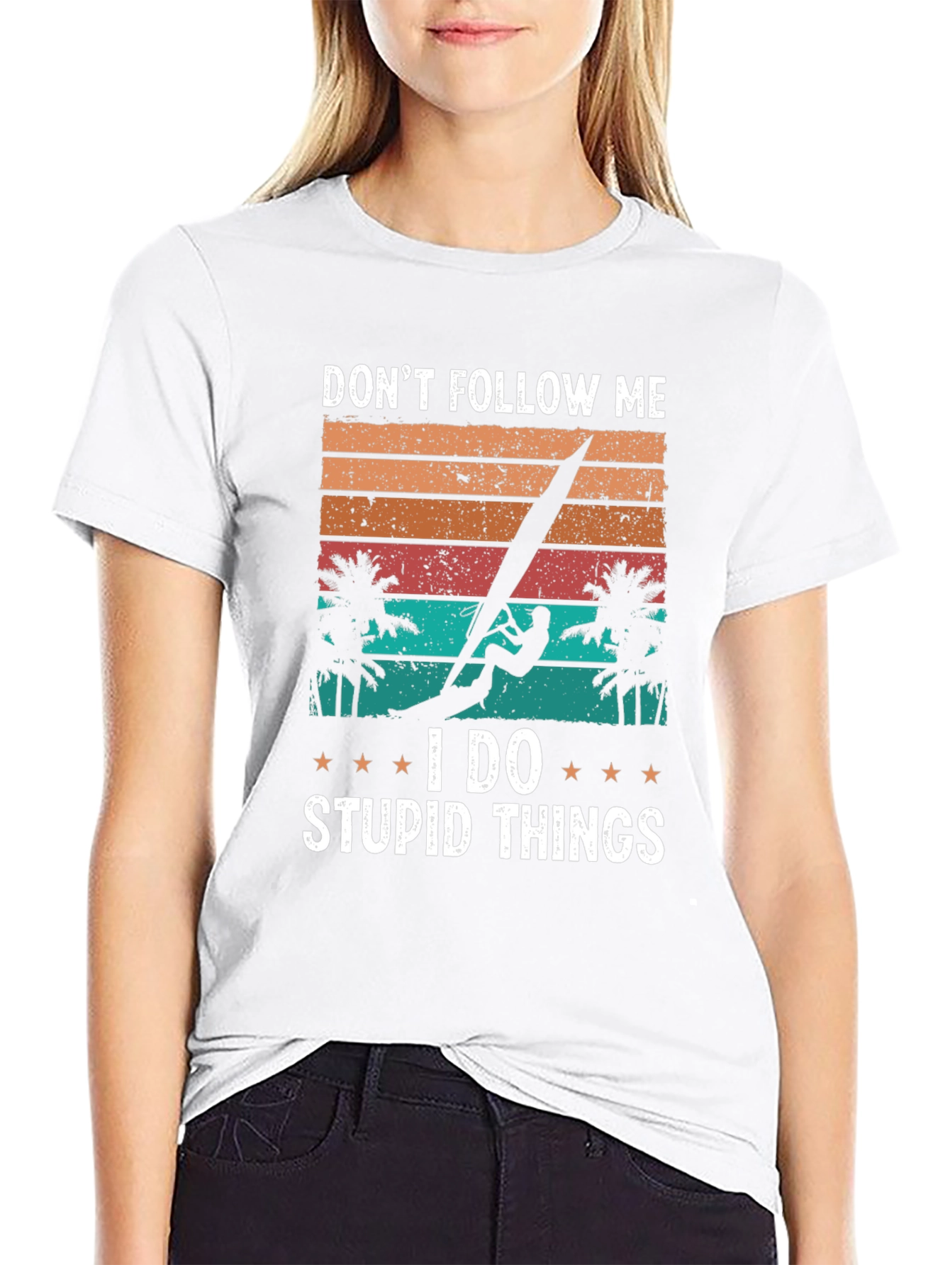 Dont Follow Me Windsurfer Graphic T-Shirt
