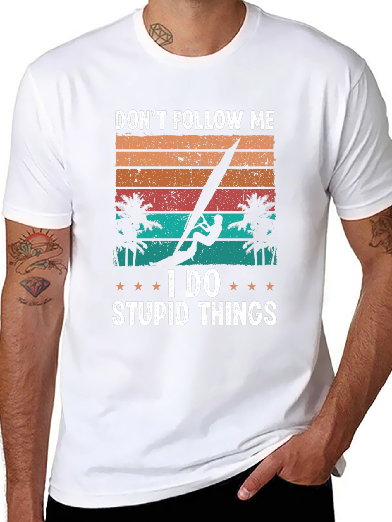 Dont Follow Me Windsurfer Graphic T-Shirt