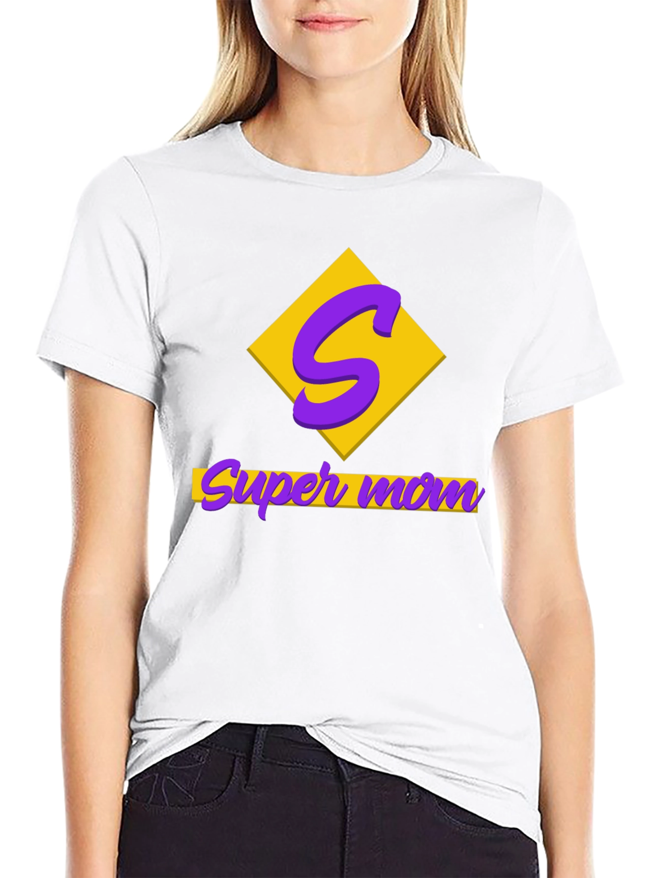 Super Mom Black T-Shirt