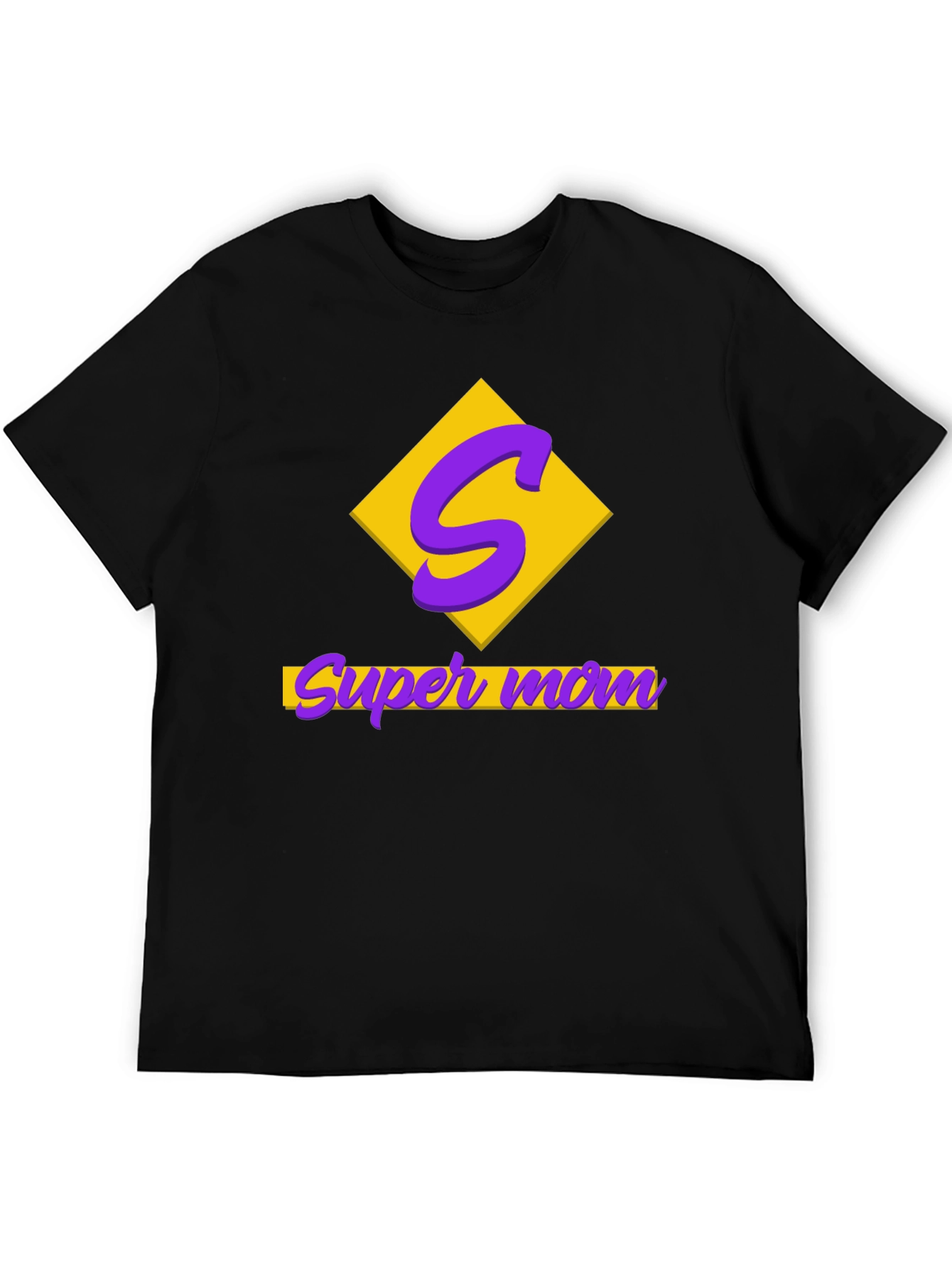 Super Mom Black T-Shirt