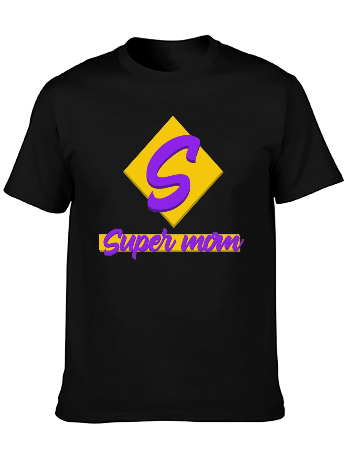 Super Mom Black T-Shirt