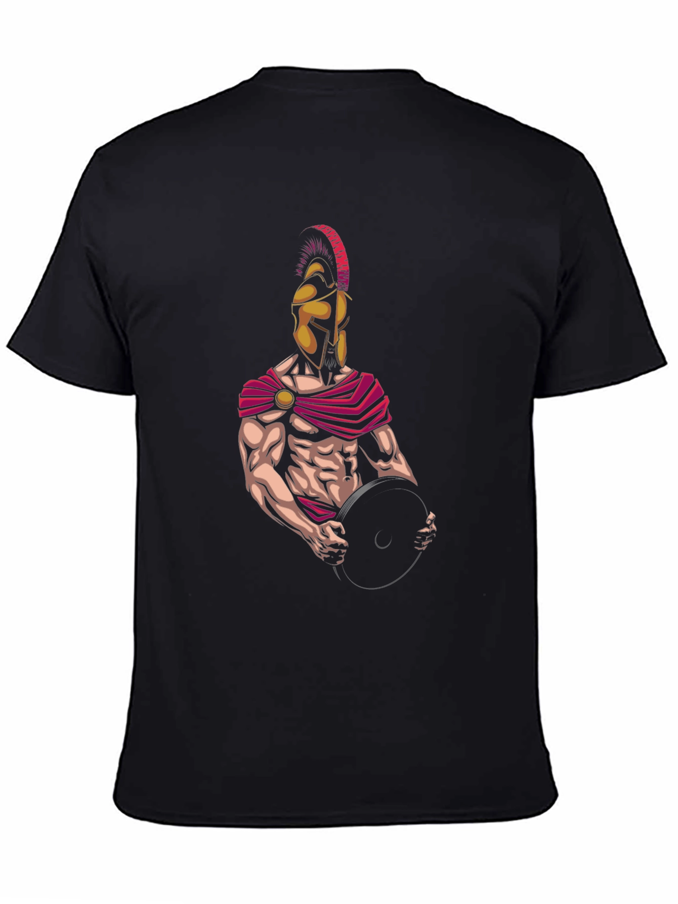 Spartan Warrior Gym T-Shirt - Black Graphic Tee