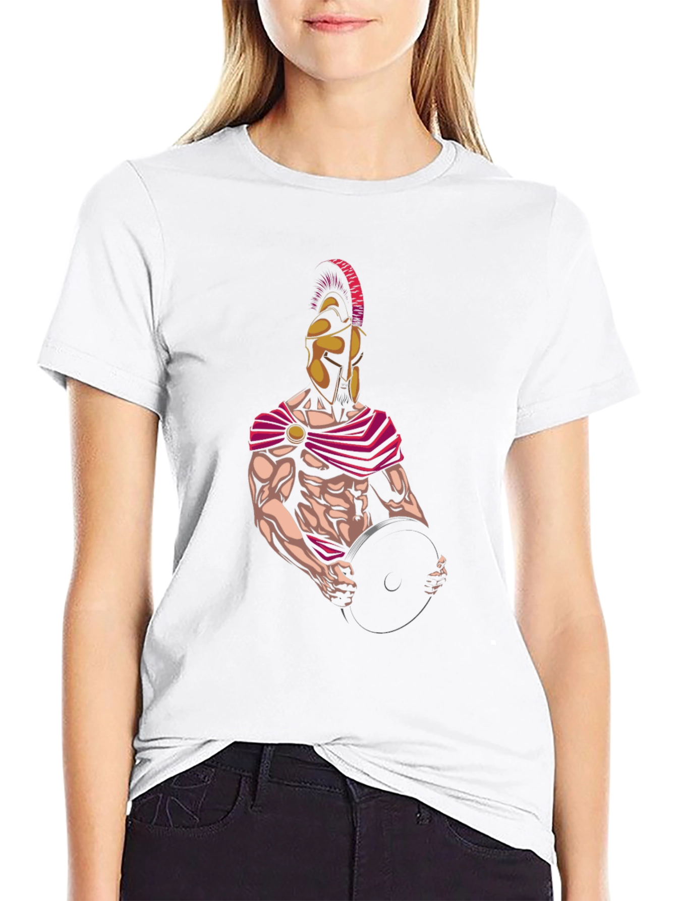 Spartan Warrior Gym T-Shirt - Black Graphic Tee
