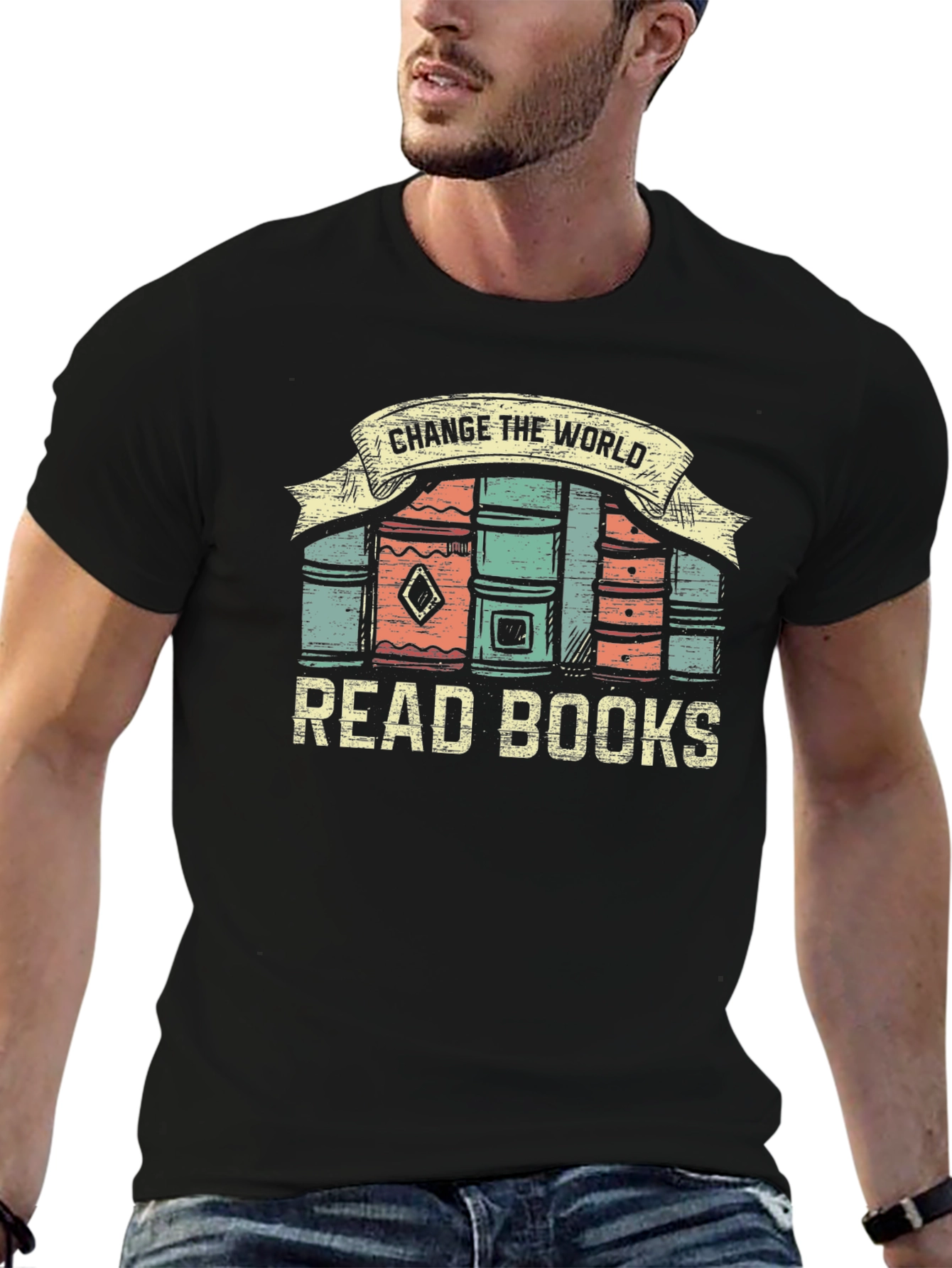 Read Books Change The World Black T-Shirt