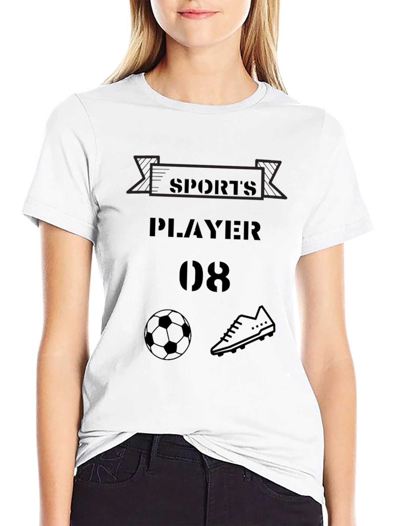 Sports Player Graphic T-Shirt - Number 08