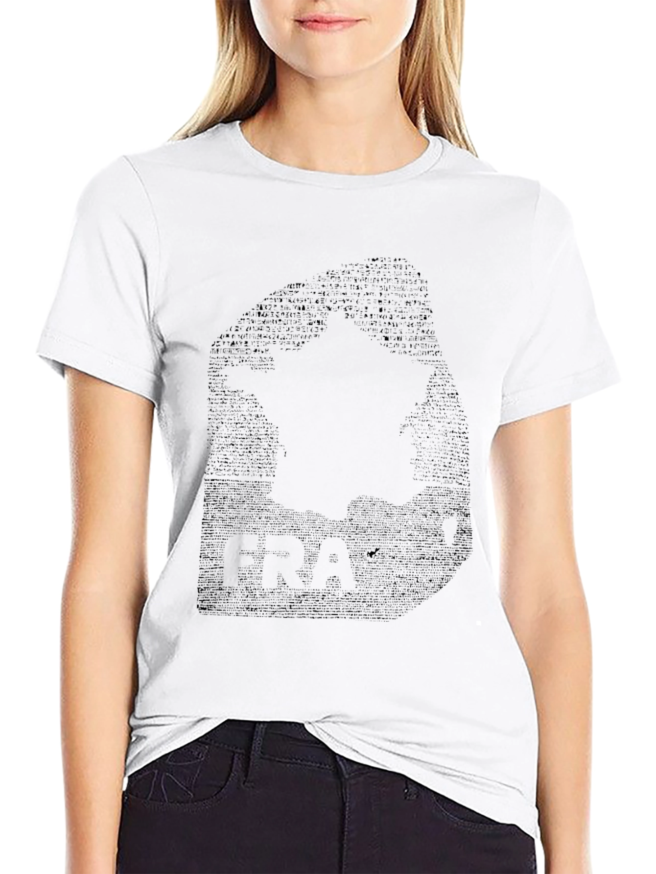 Mens Black Graphic Print Crew Neck T-Shirt
