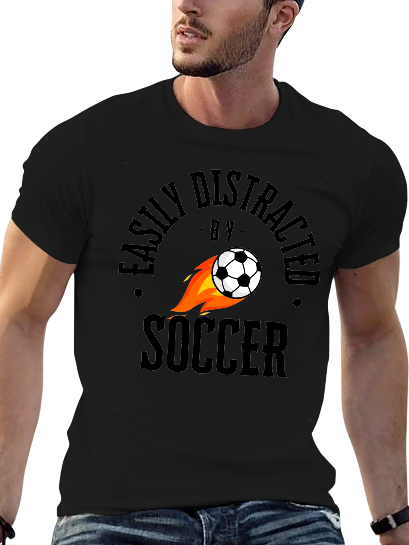 Easily Distracted by Soccer T-Shirt