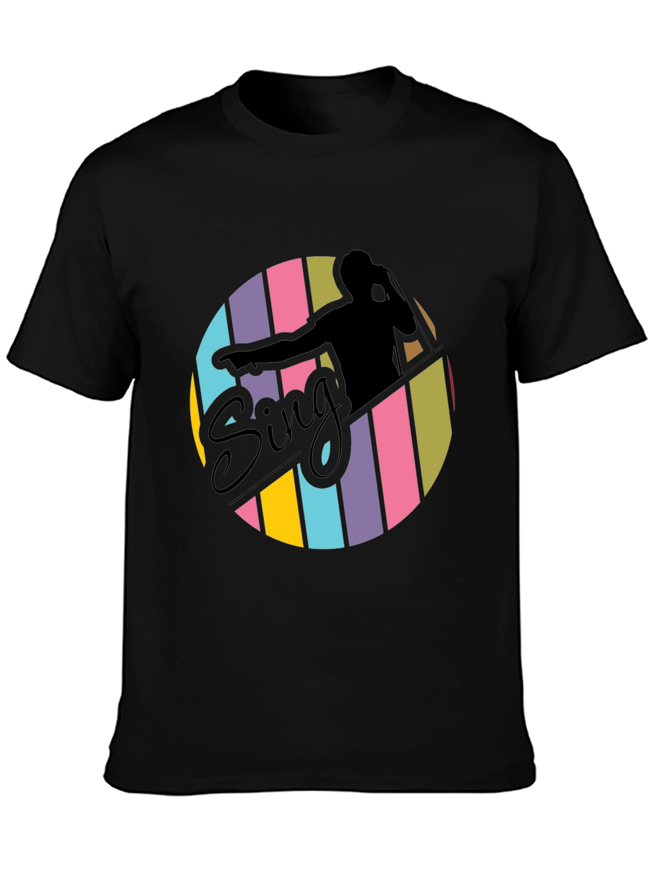 Retro Sing T-Shirt - Stylish Vocalist Tee