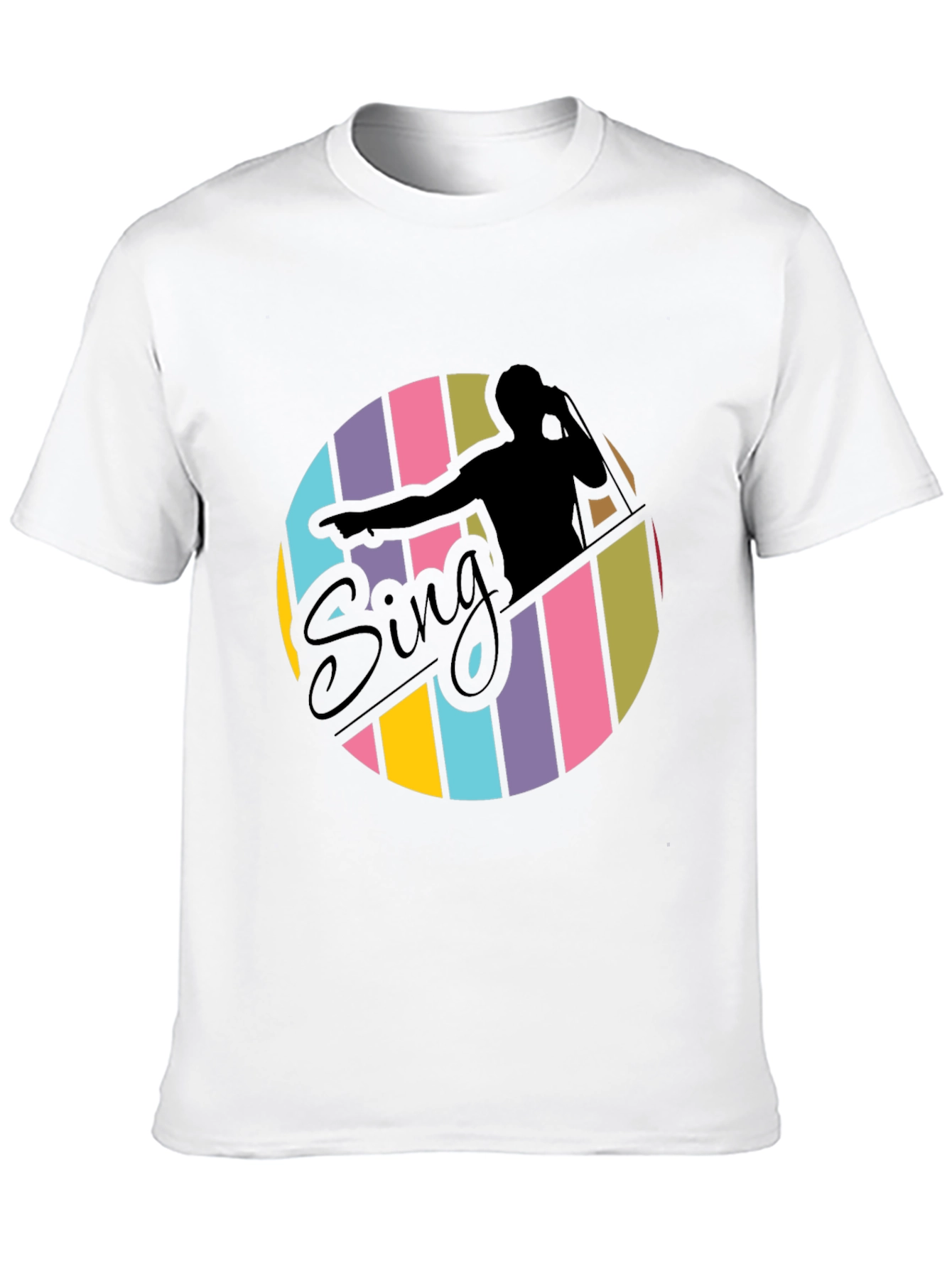 Retro Sing T-Shirt - Stylish Vocalist Tee