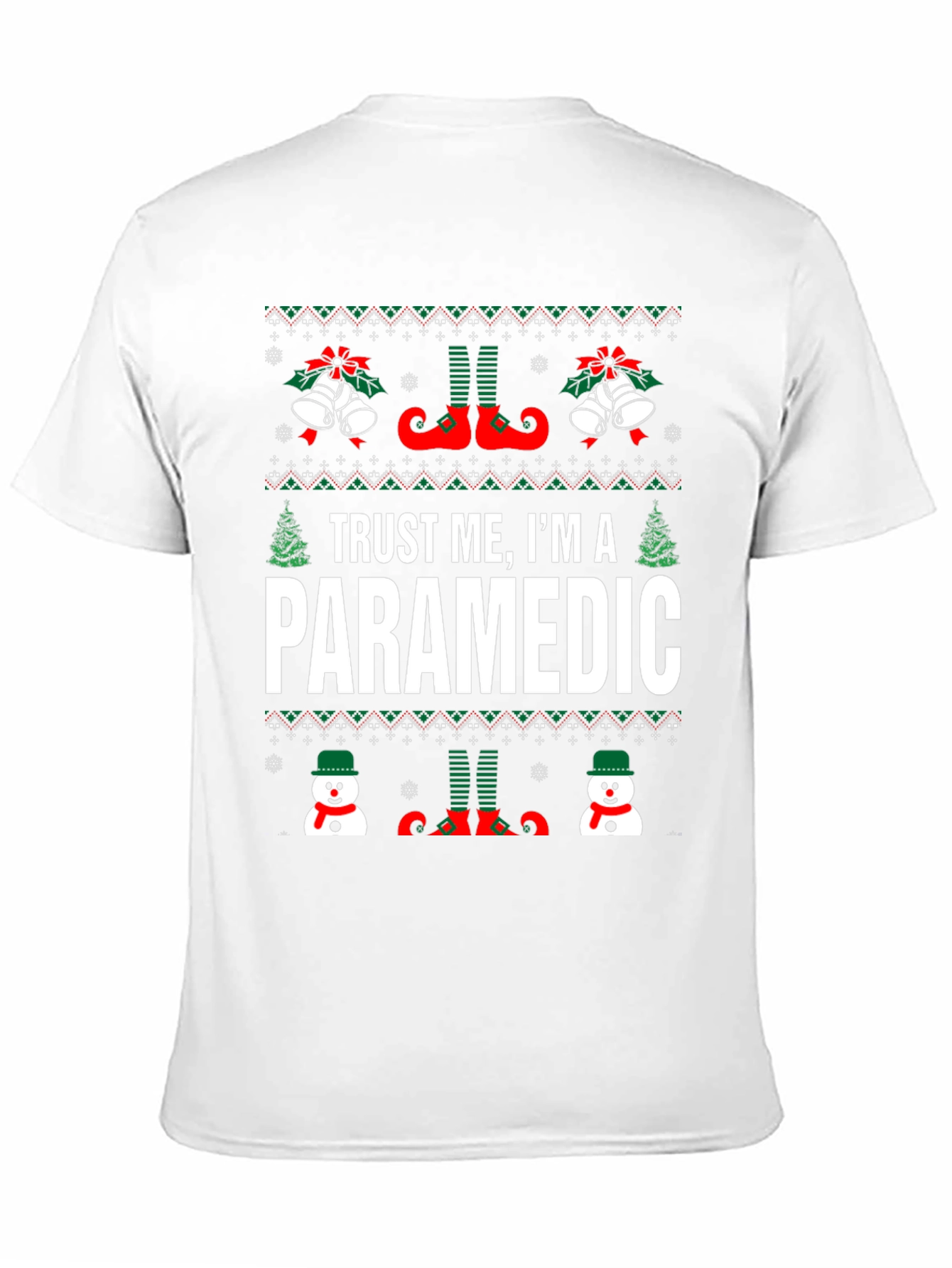 Trust Me Im A Paramedic Ugly Christmas Sweater T-Shirt