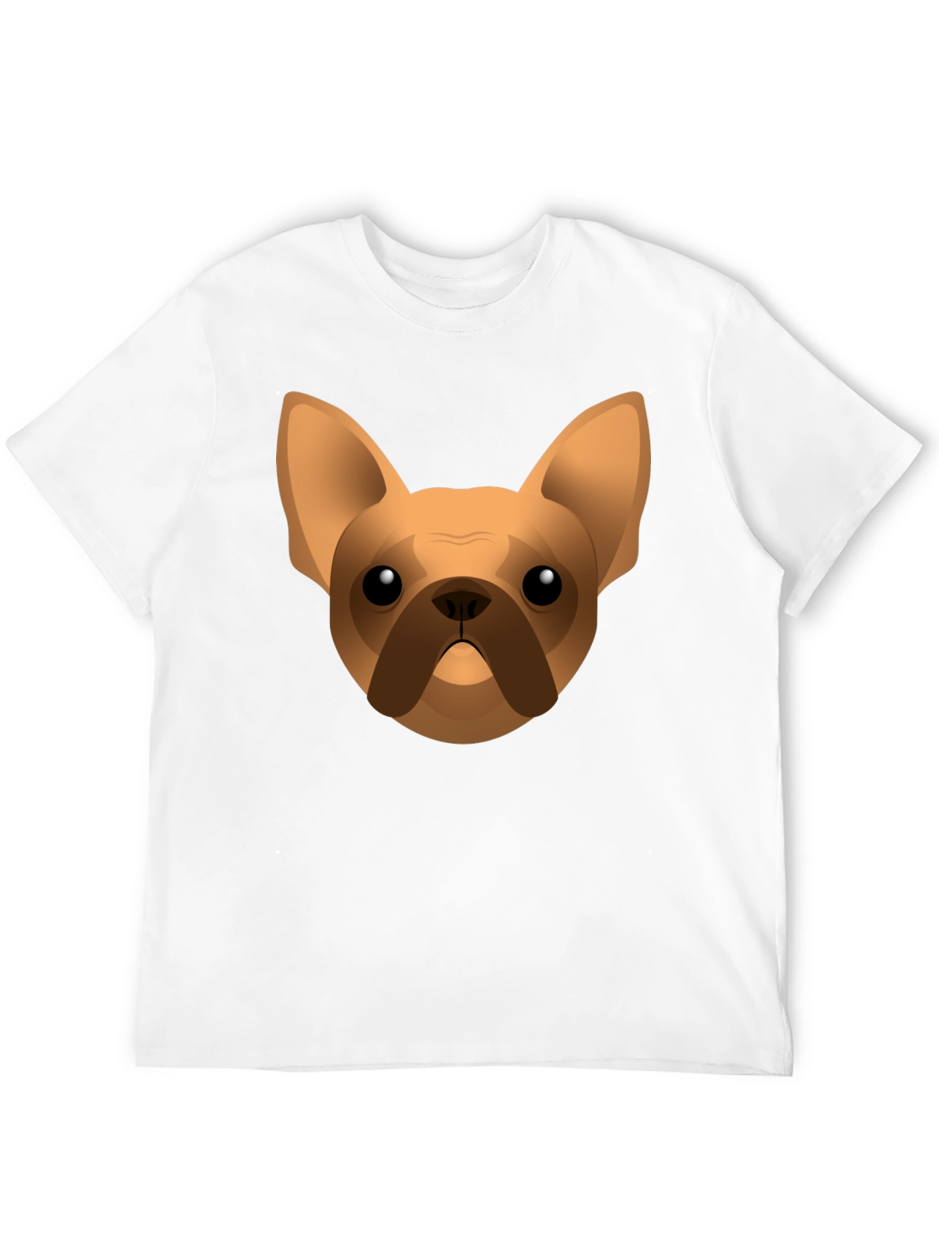 French Bulldog Graphic Tee - Black Cotton T-Shirt
