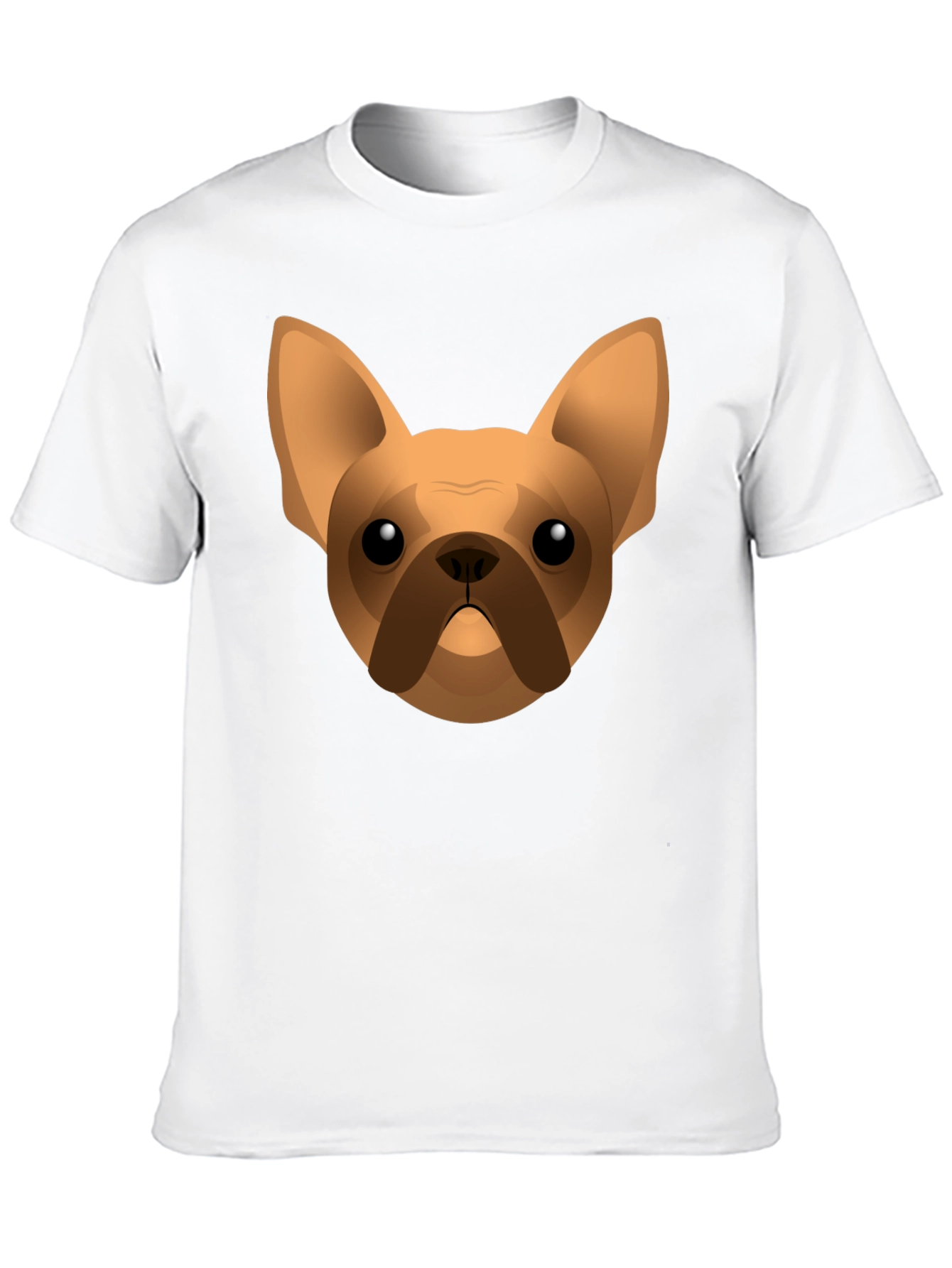 French Bulldog Graphic Tee - Black Cotton T-Shirt