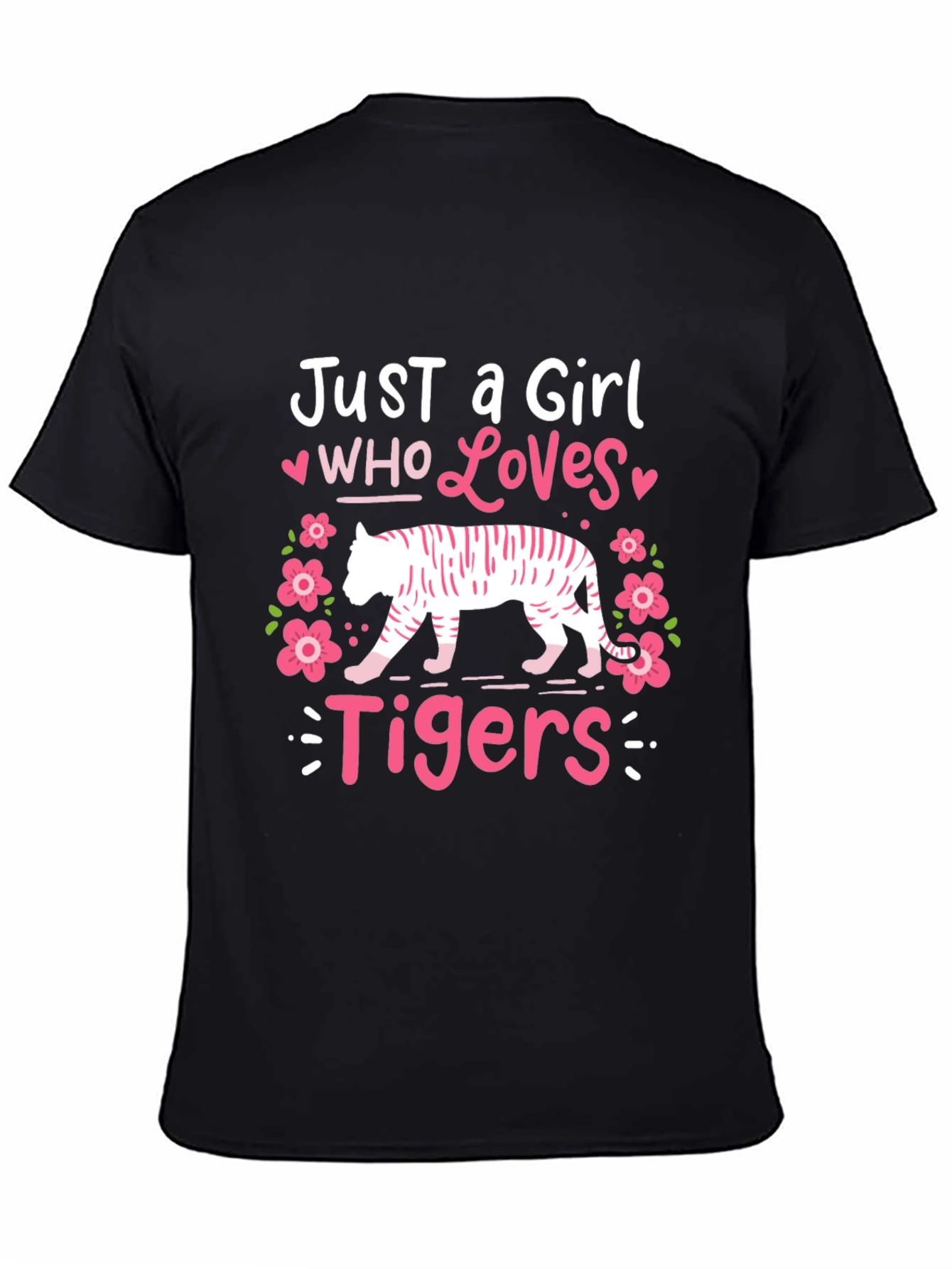 Just a Girl Who Loves Tigers Graphic Tee