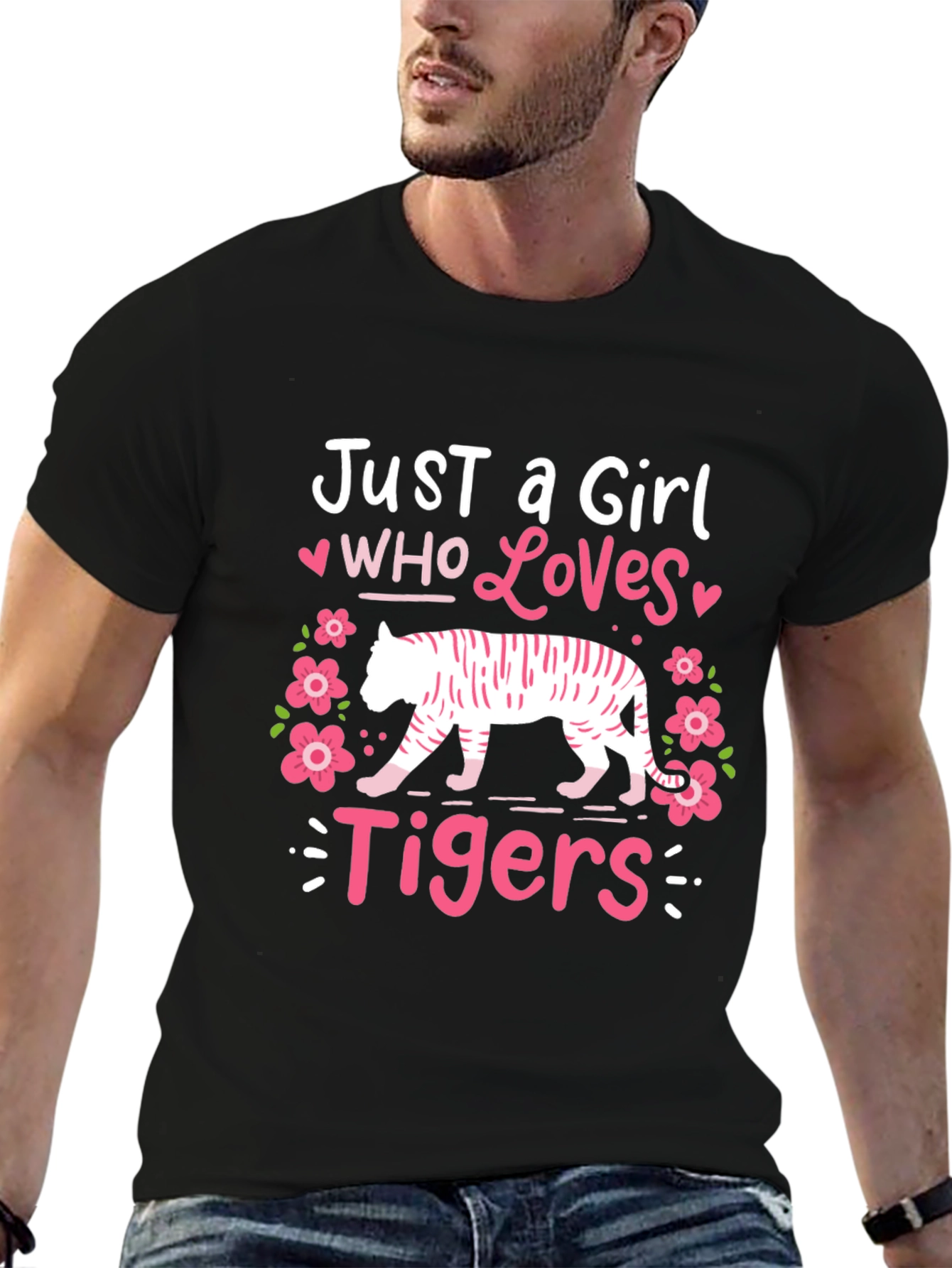 Just a Girl Who Loves Tigers Graphic Tee
