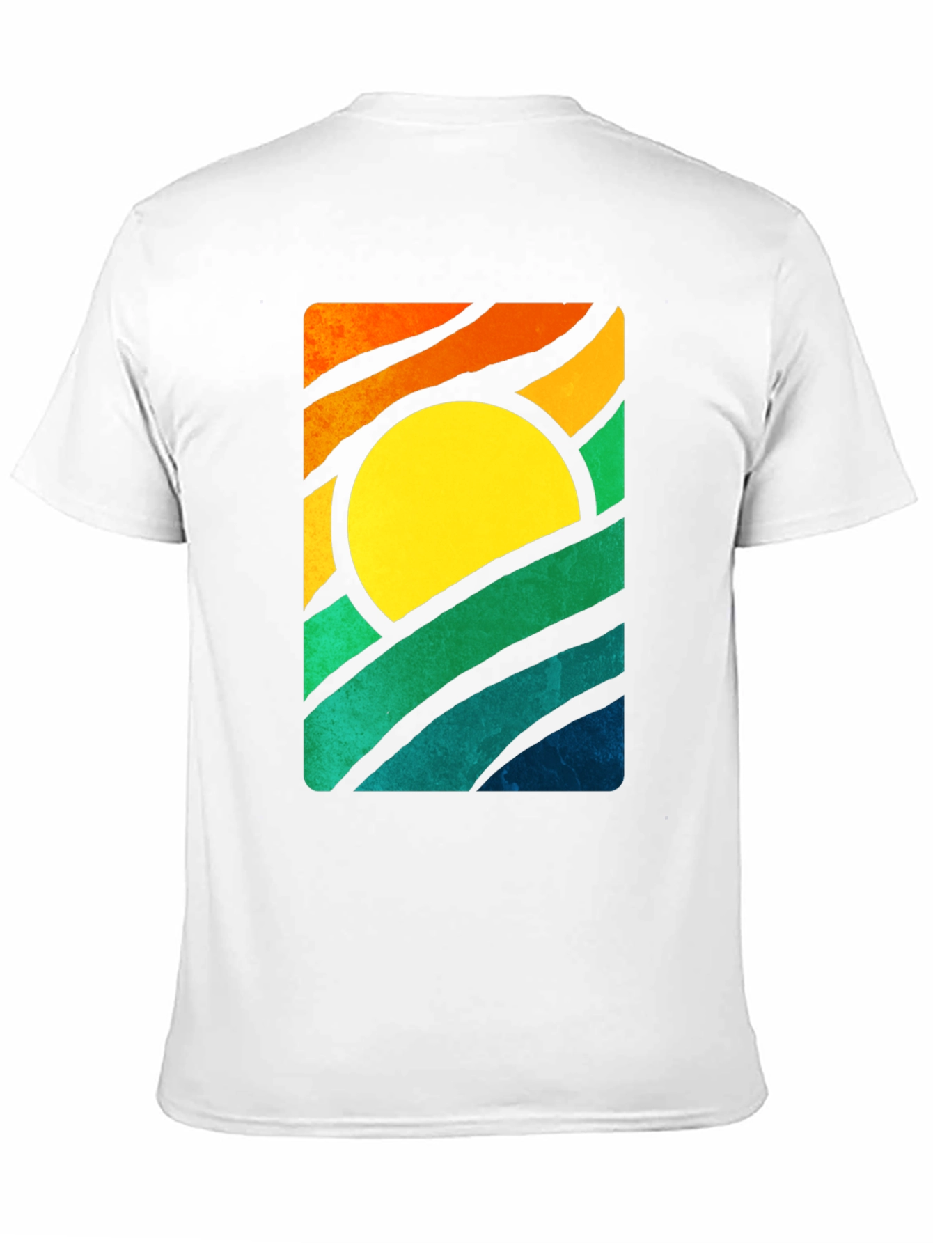 Retro Sunset Graphic T-Shirt - Stylish Mens Tee