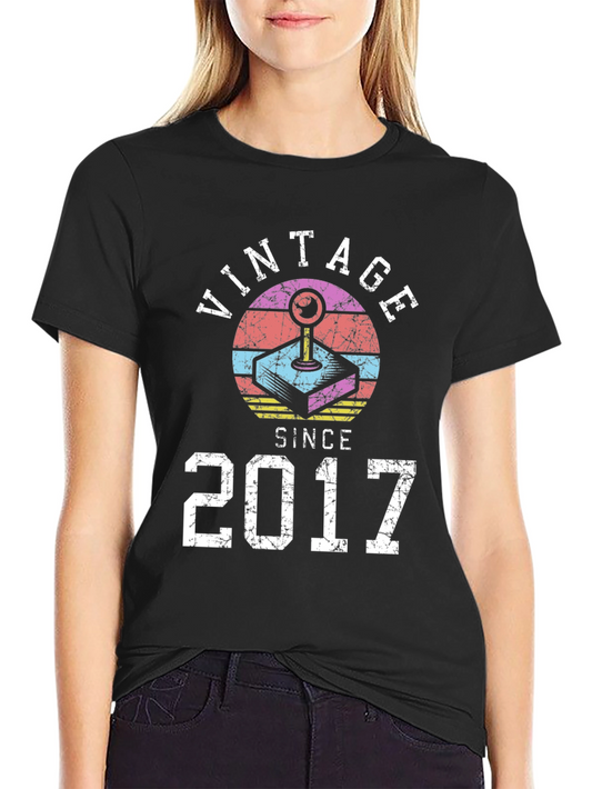Vintage Gamer Since 2017 T-Shirt
