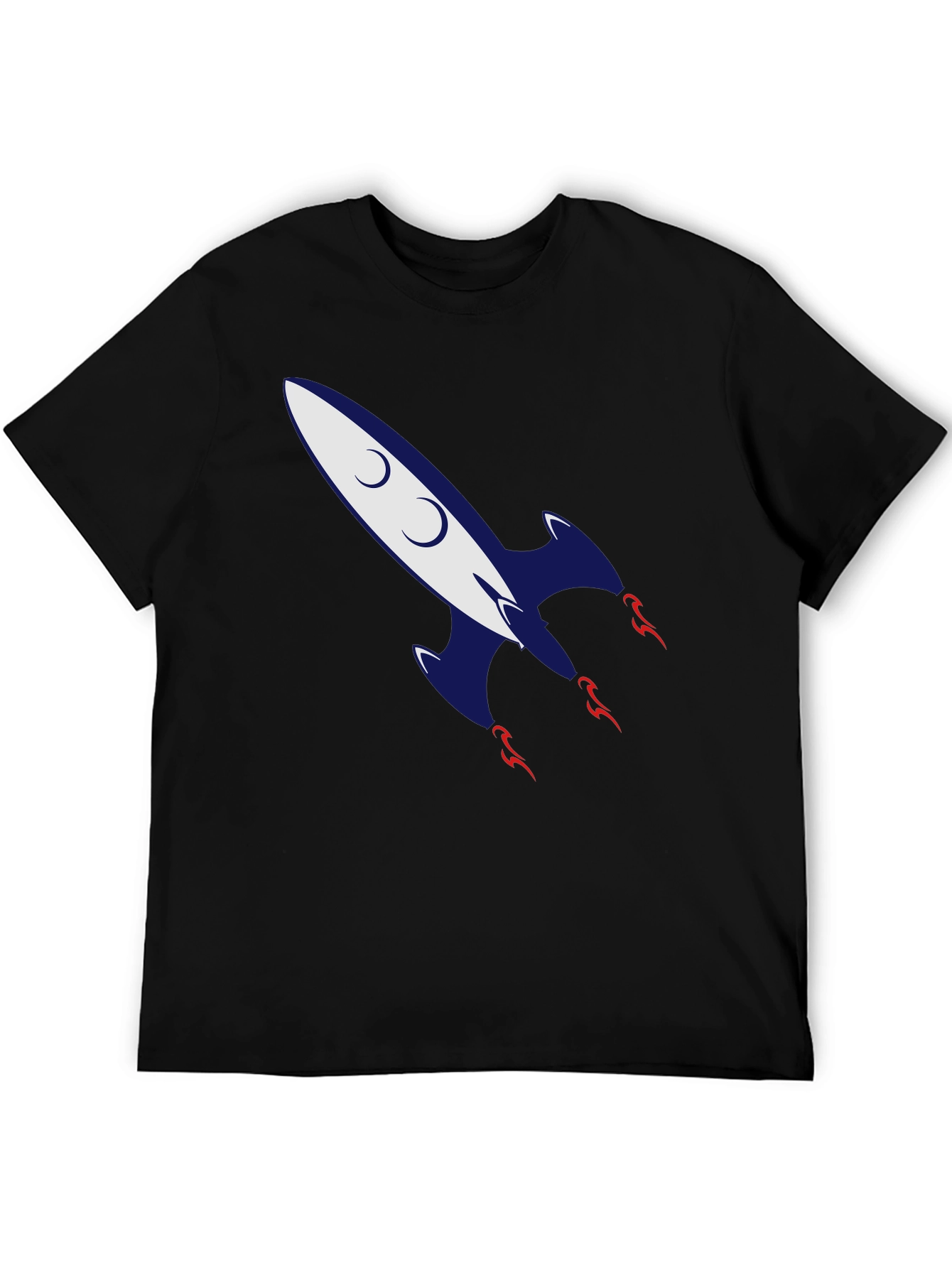 Retro Rocket Graphic Tee - Classic Cool