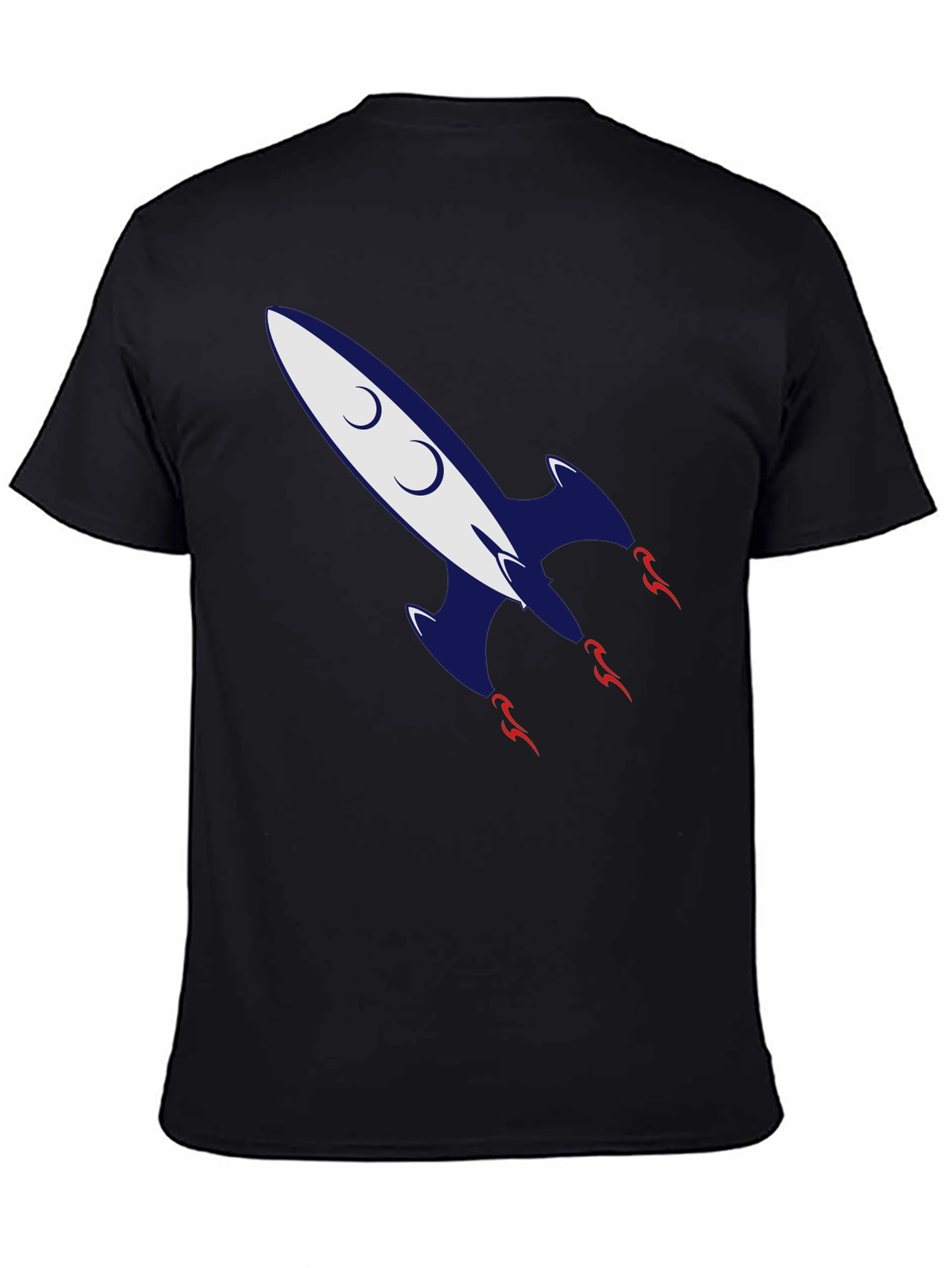 Retro Rocket Graphic Tee - Classic Cool