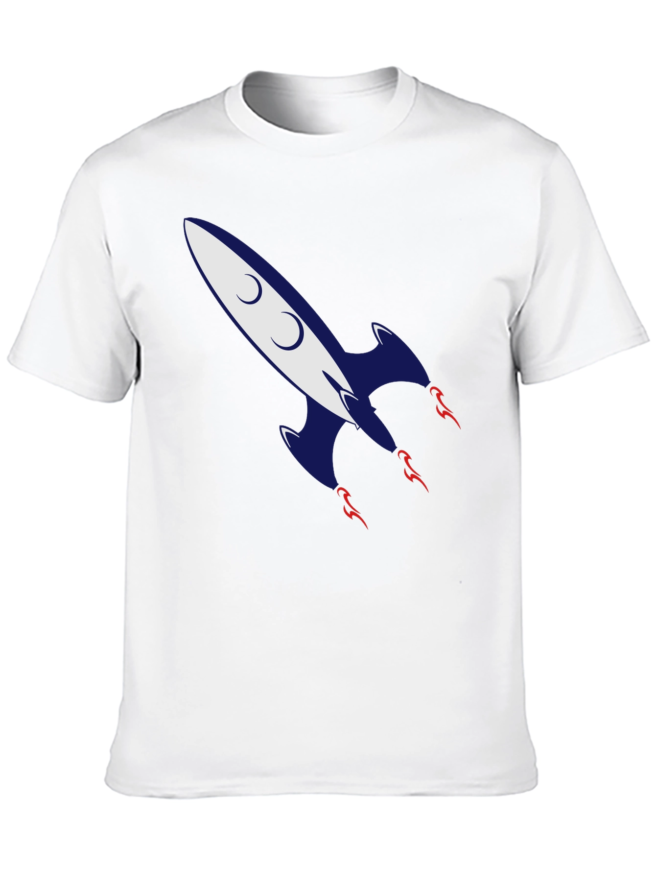 Retro Rocket Graphic Tee - Classic Cool