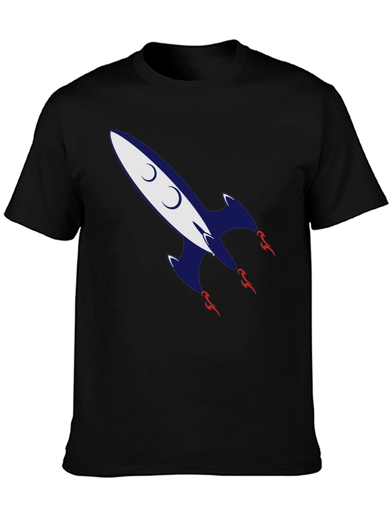 Retro Rocket Graphic Tee - Classic Cool