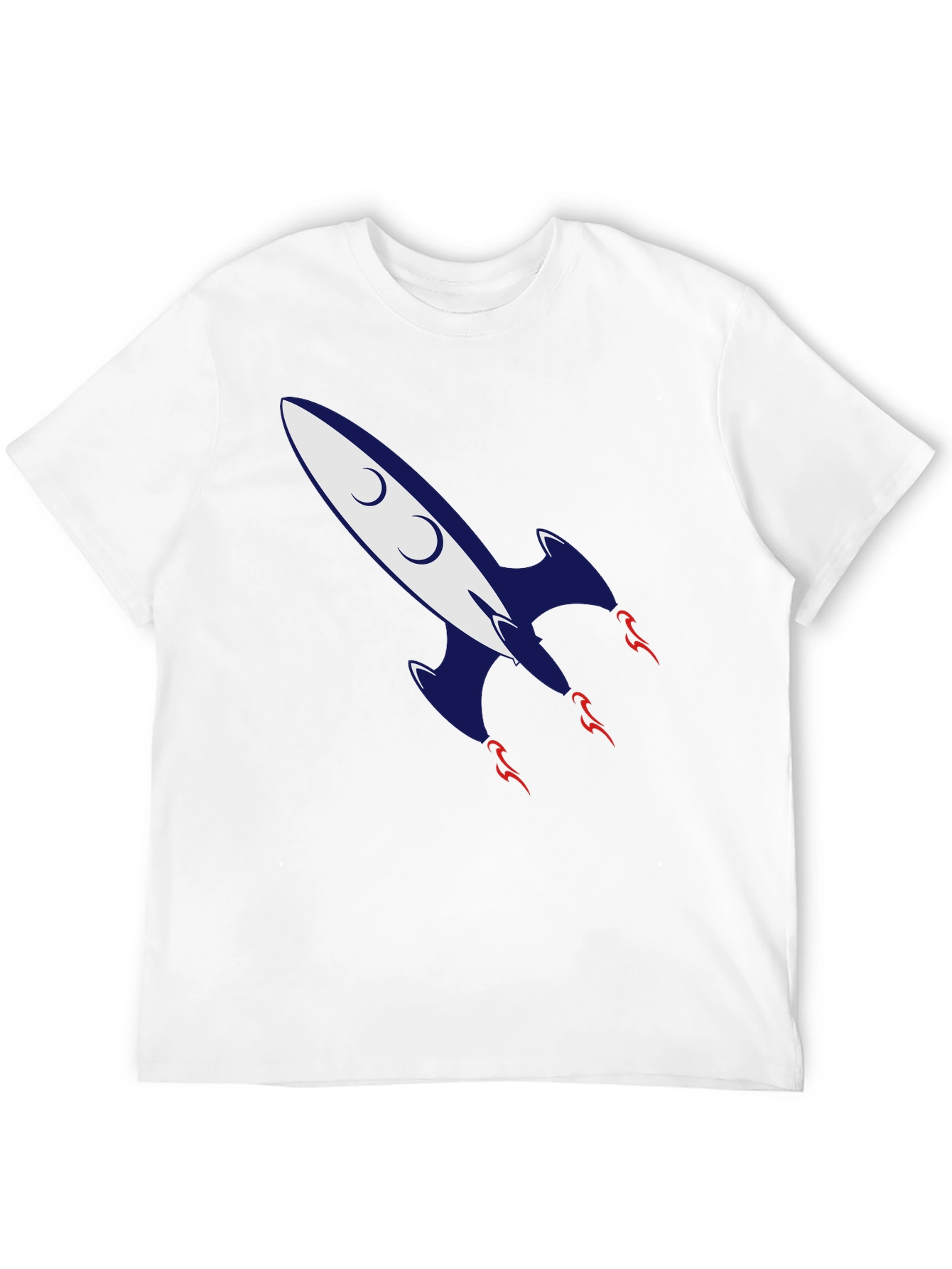 Retro Rocket Graphic Tee - Classic Cool