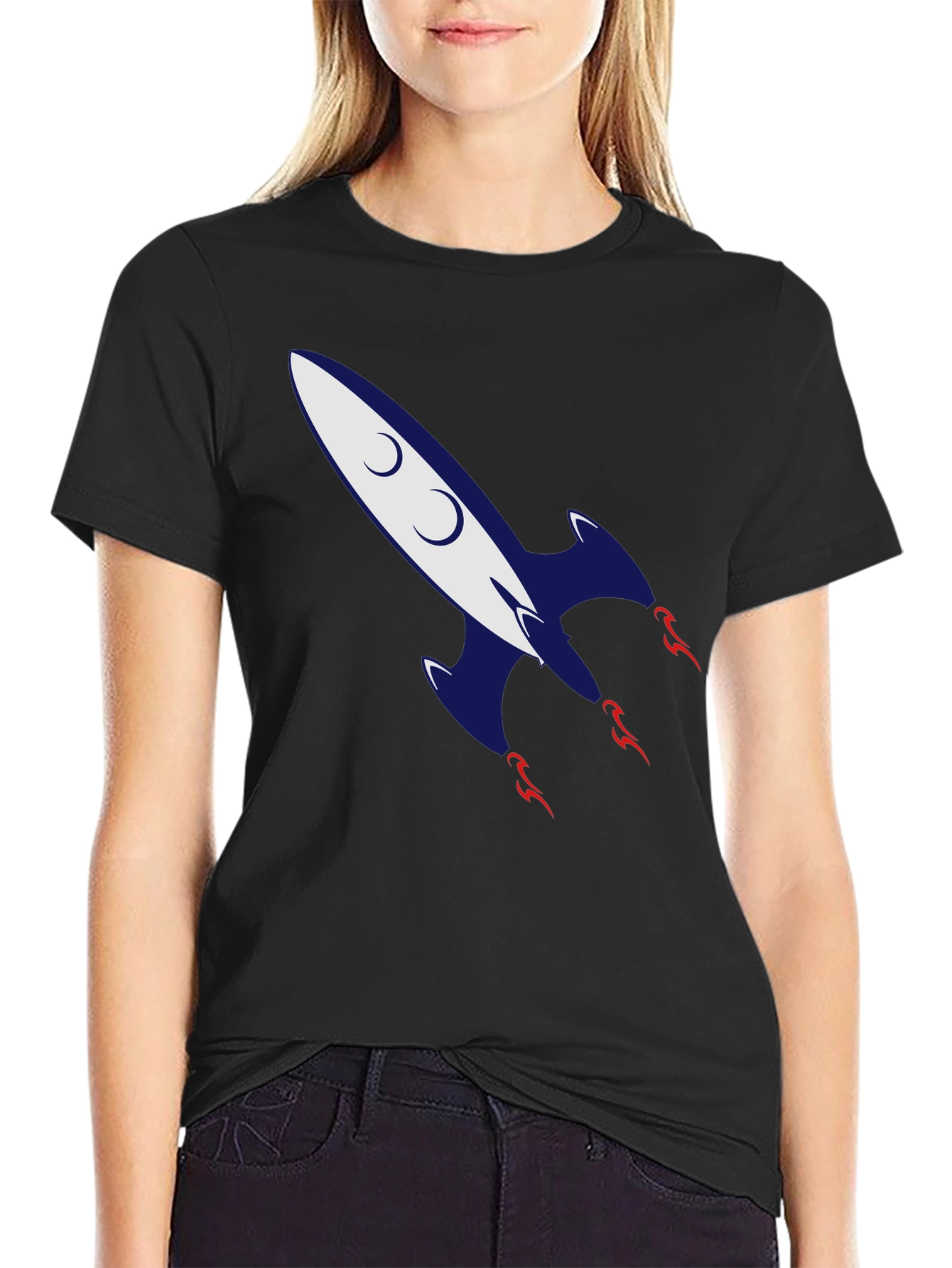Retro Rocket Graphic Tee - Classic Cool