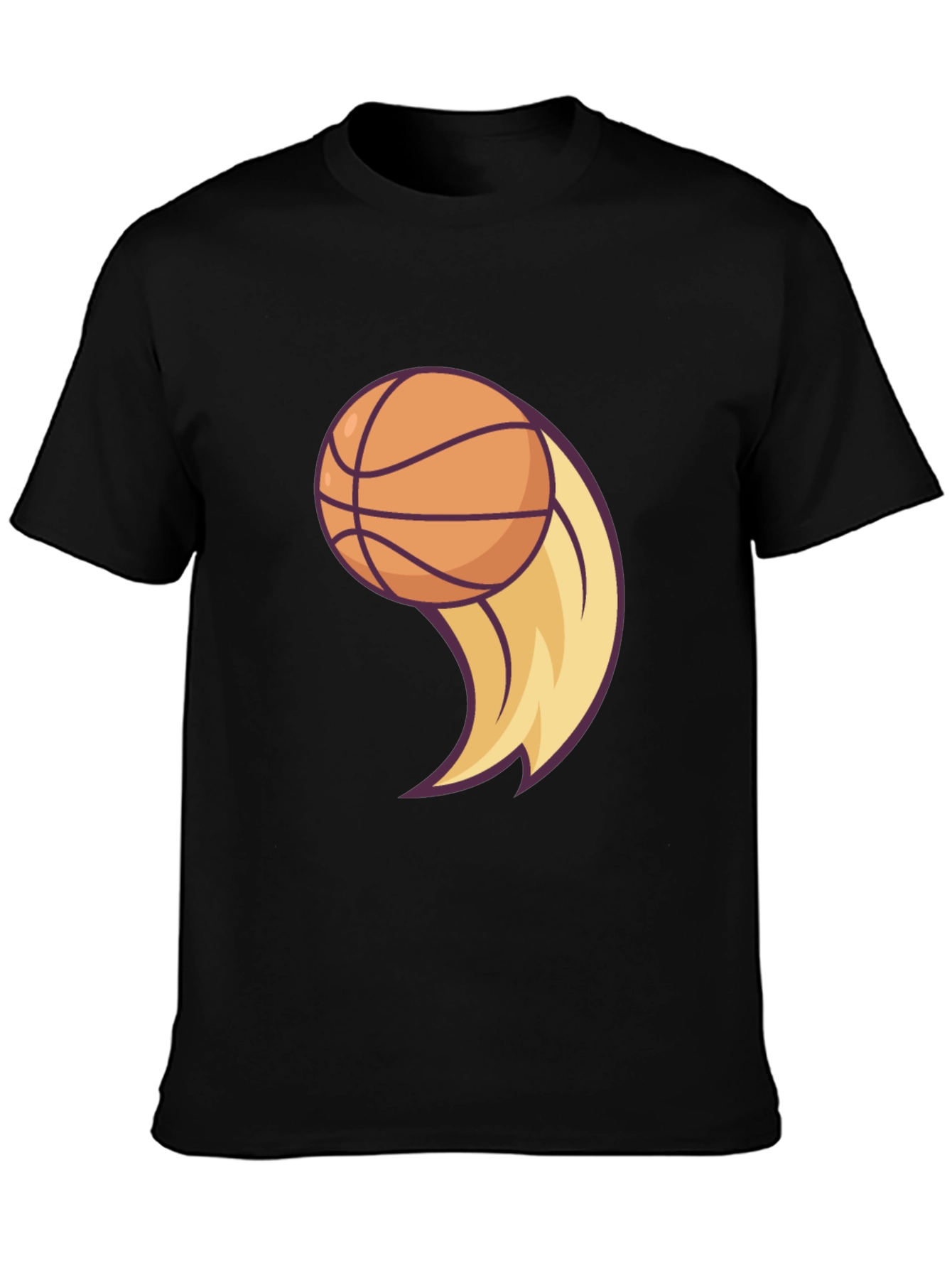 Basketball Flame Graphic Tee - Cool Sportswear