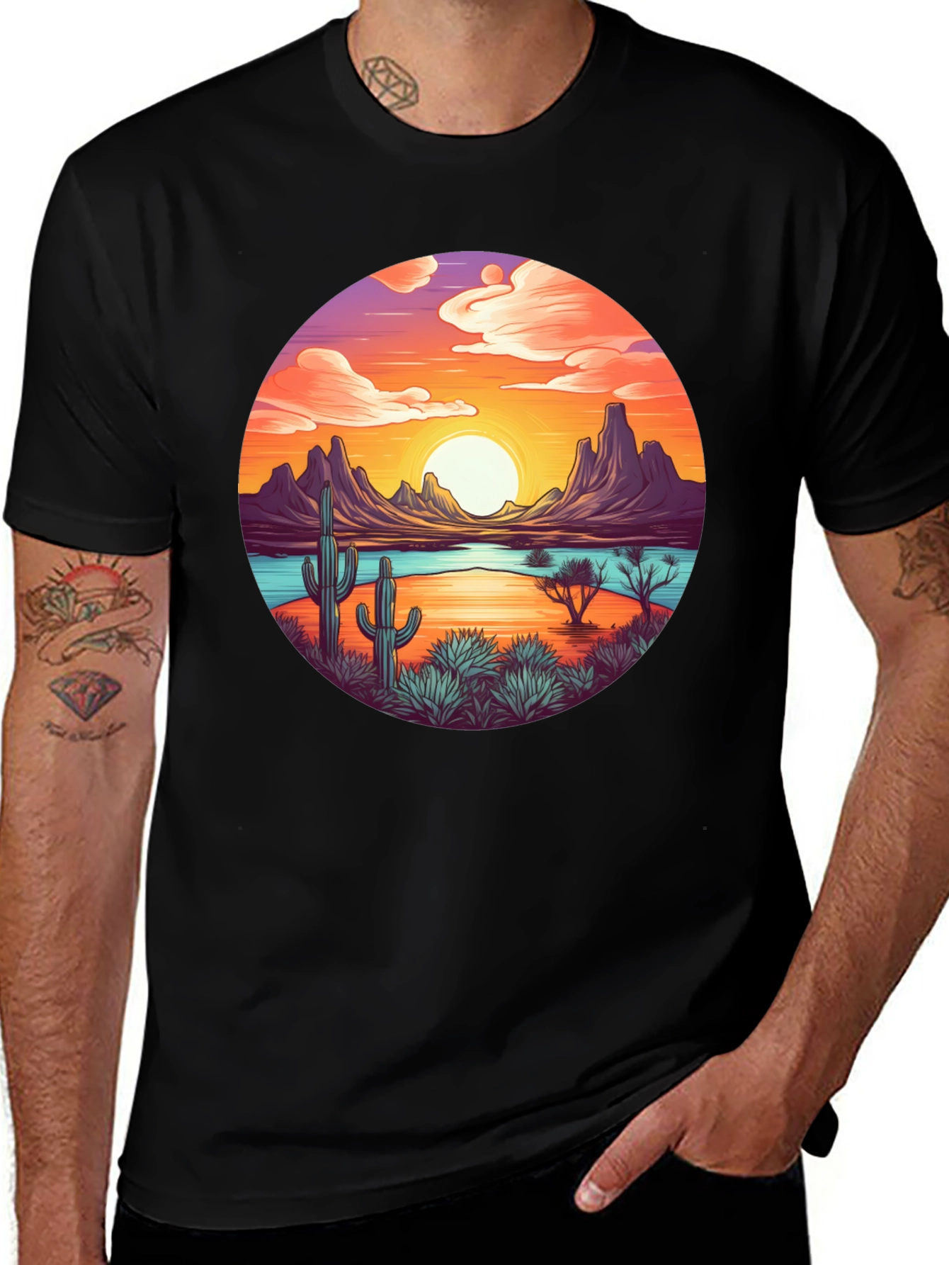 Sunset Desert Graphic Tee